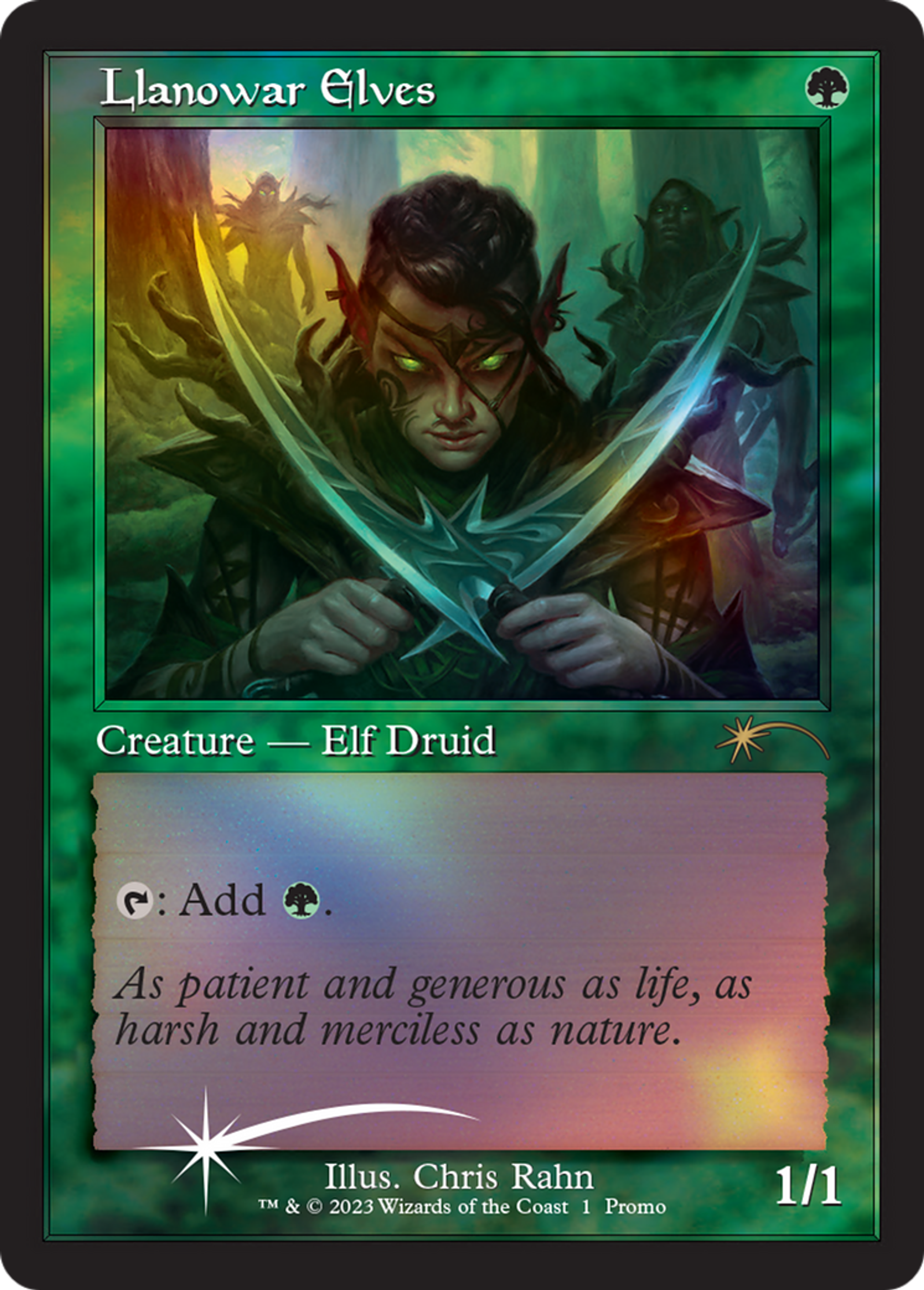Elfes de Llanowar — Dominaria United Promos — Magic: The Gathering