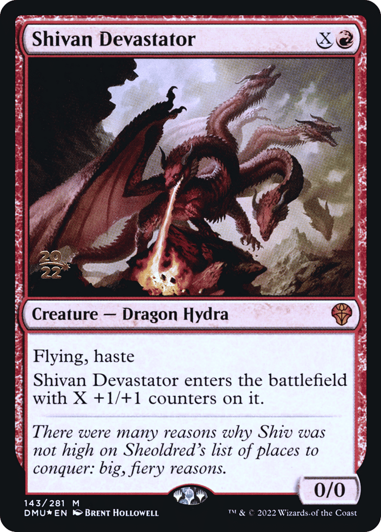 Shivan Devastator — Dominaria United Promos — Magic: The Gathering
