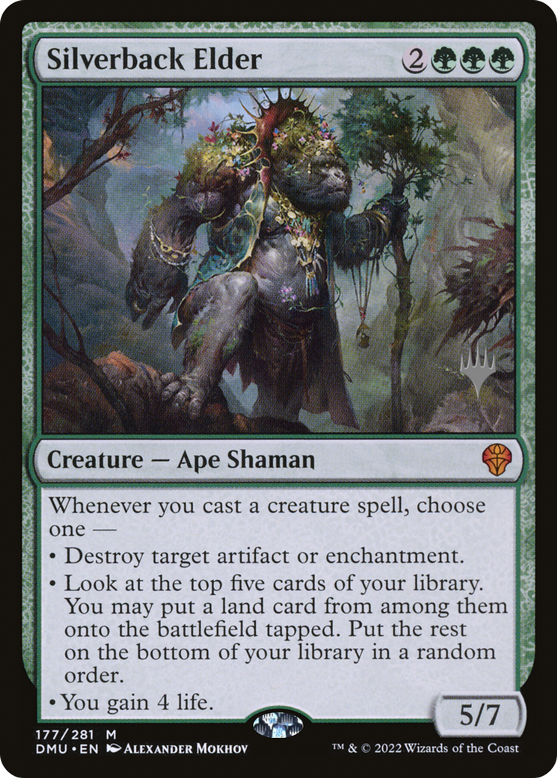 Ancêtre à dos argenté — Dominaria United Promos — Magic: The Gathering