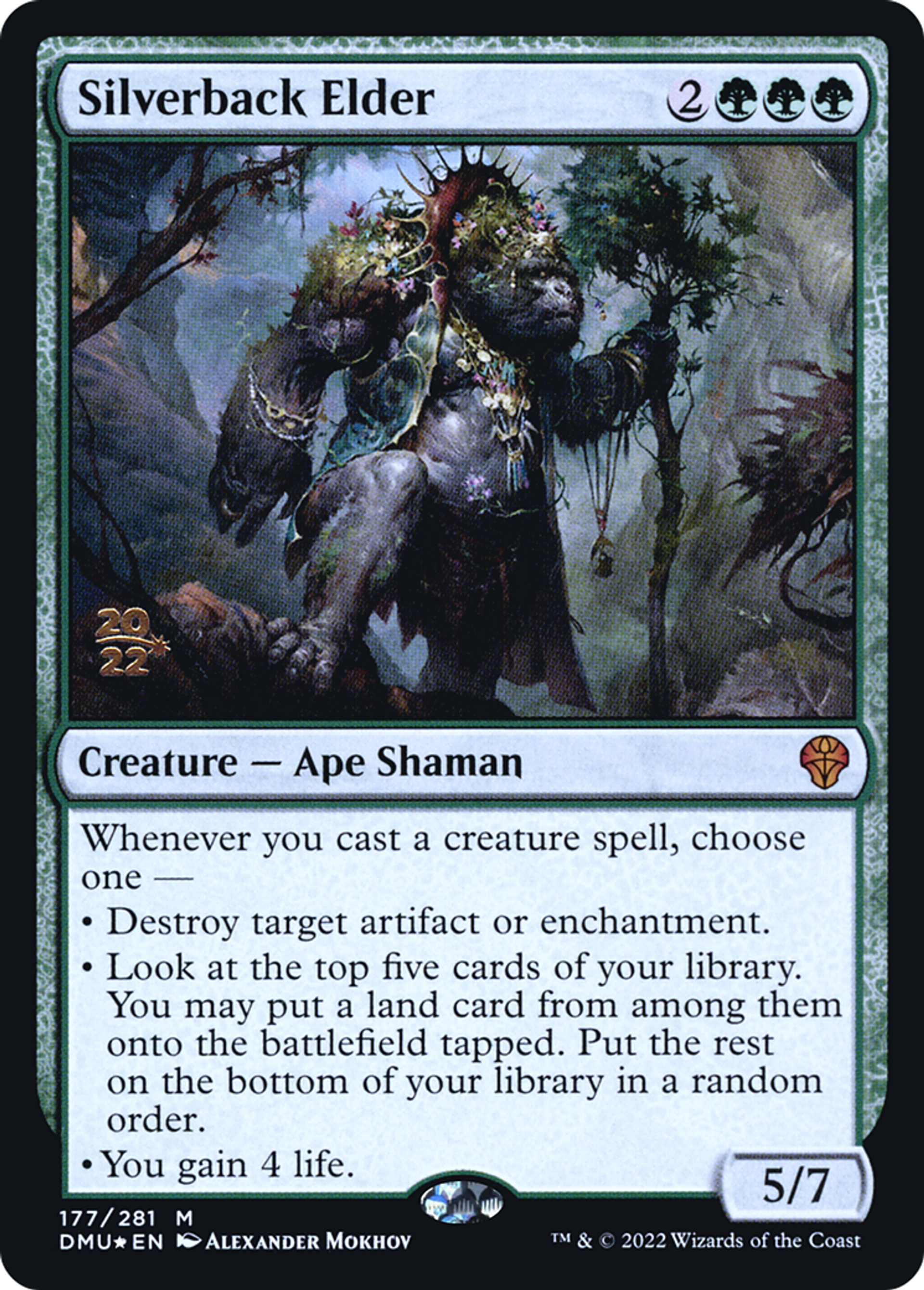 Ancêtre à dos argenté — Dominaria United Promos — Magic: The Gathering