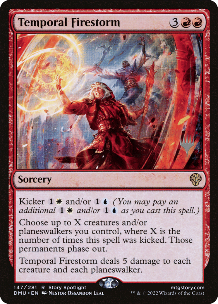 Temporal Firestorm — Dominaria United Promos — Magic: The Gathering