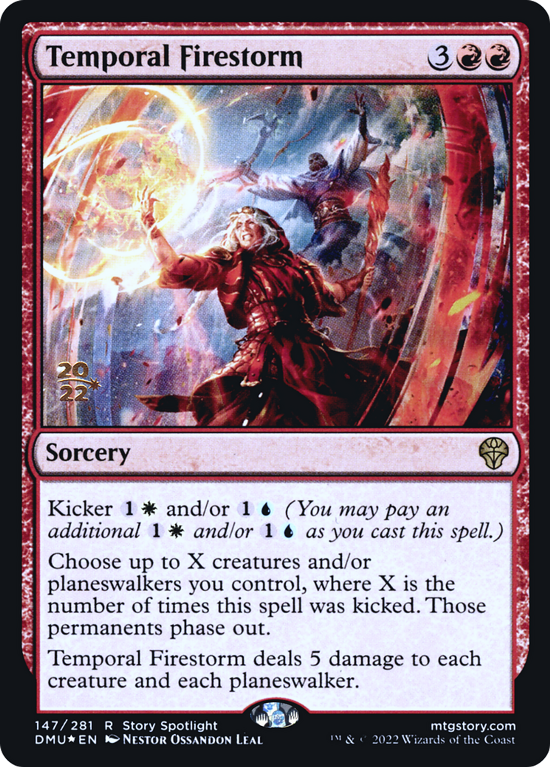 Orage de feu temporel — Dominaria United Promos — Magic: The Gathering