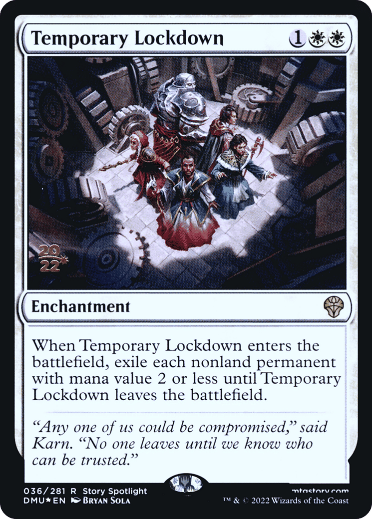 Temporary Lockdown — Dominaria United Promos — Magic: The Gathering