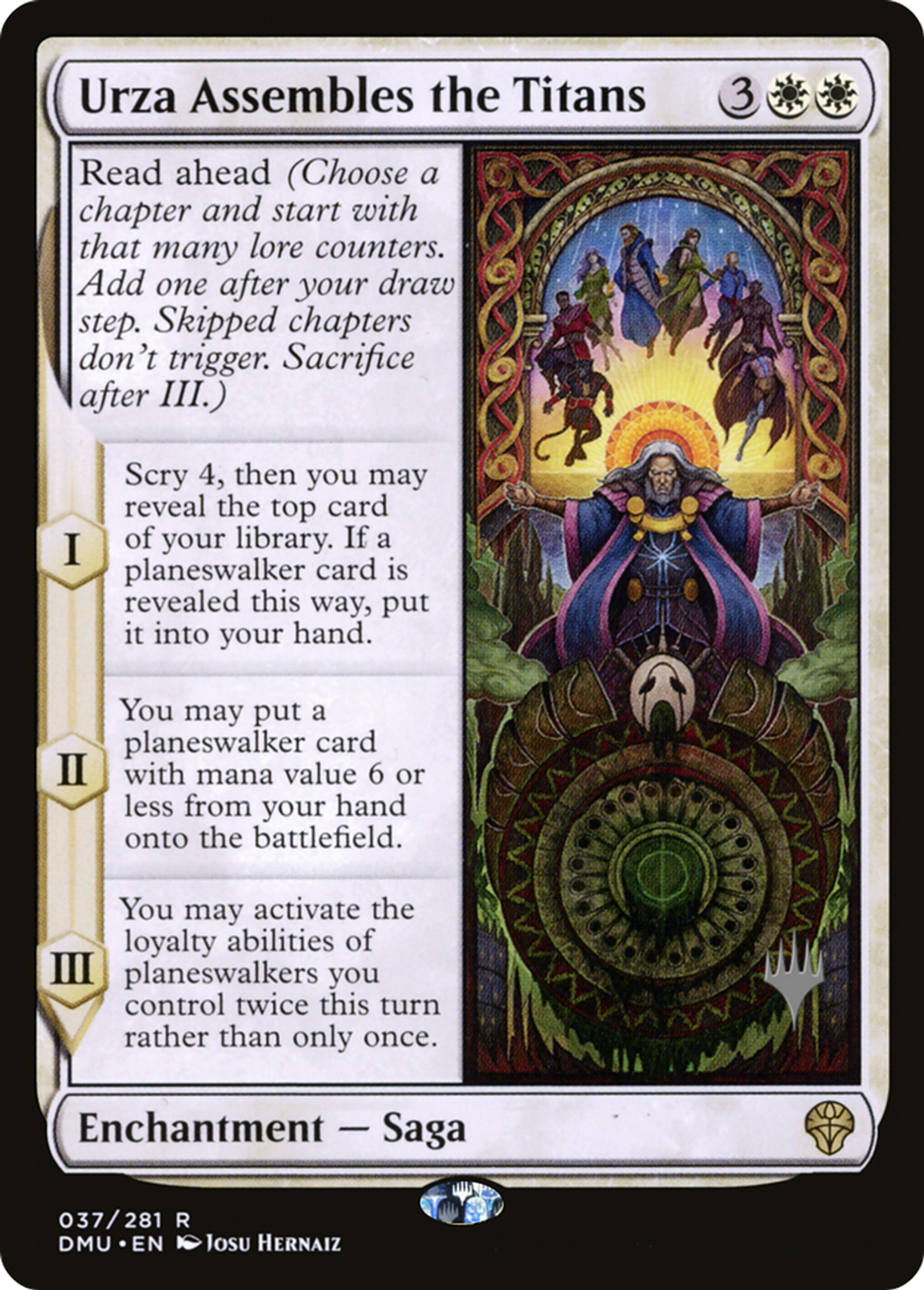 Urza rassemble les Titans — Dominaria United Promos — Magic: The Gathering