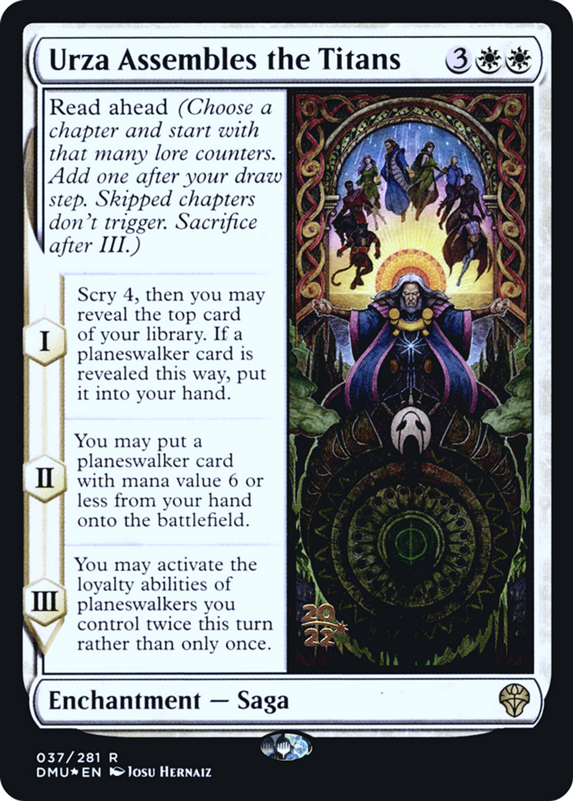 Urza rassemble les Titans — Dominaria United Promos — Magic: The Gathering