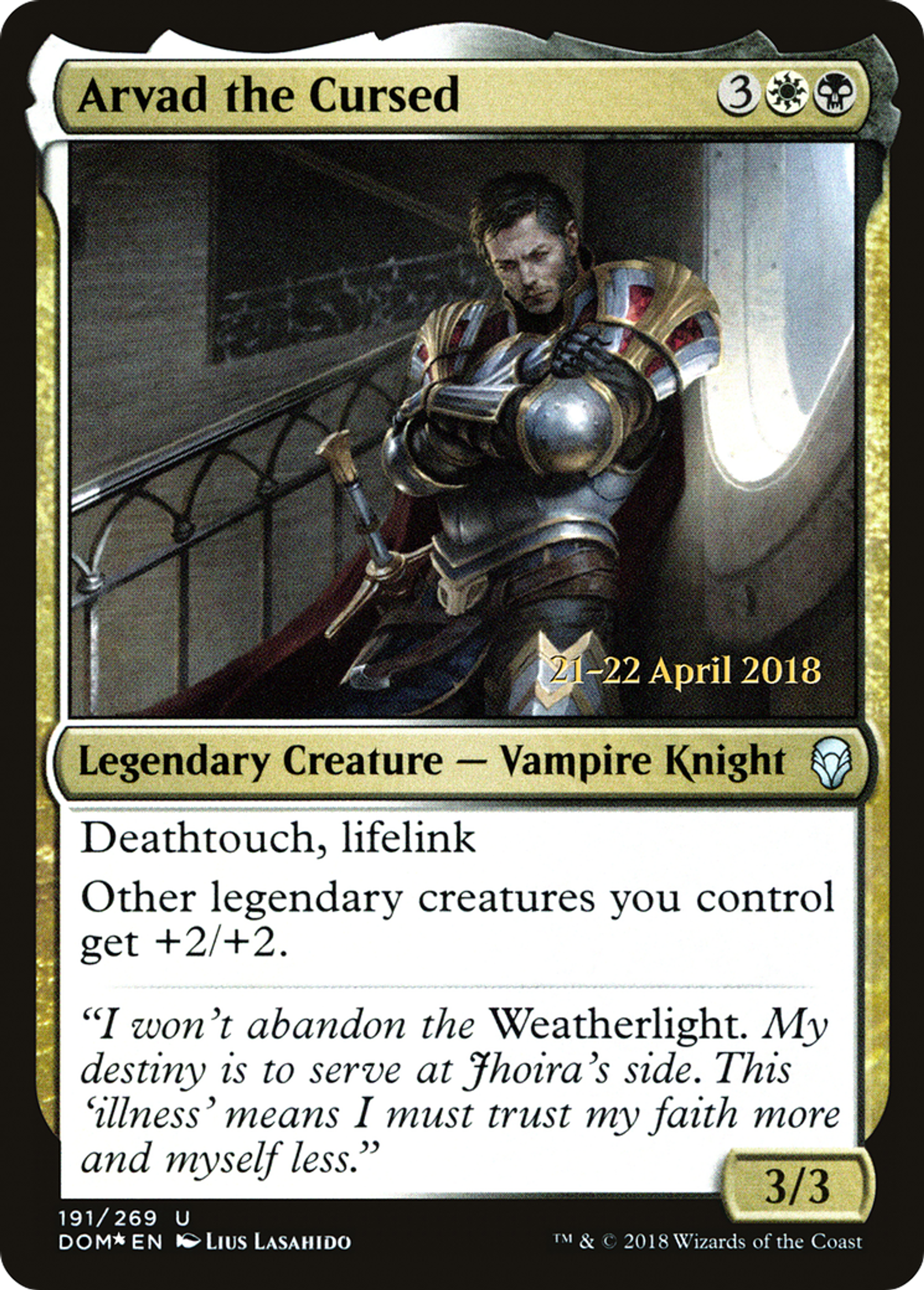 Arvad the Cursed — Dominaria Promos — Magic: The Gathering