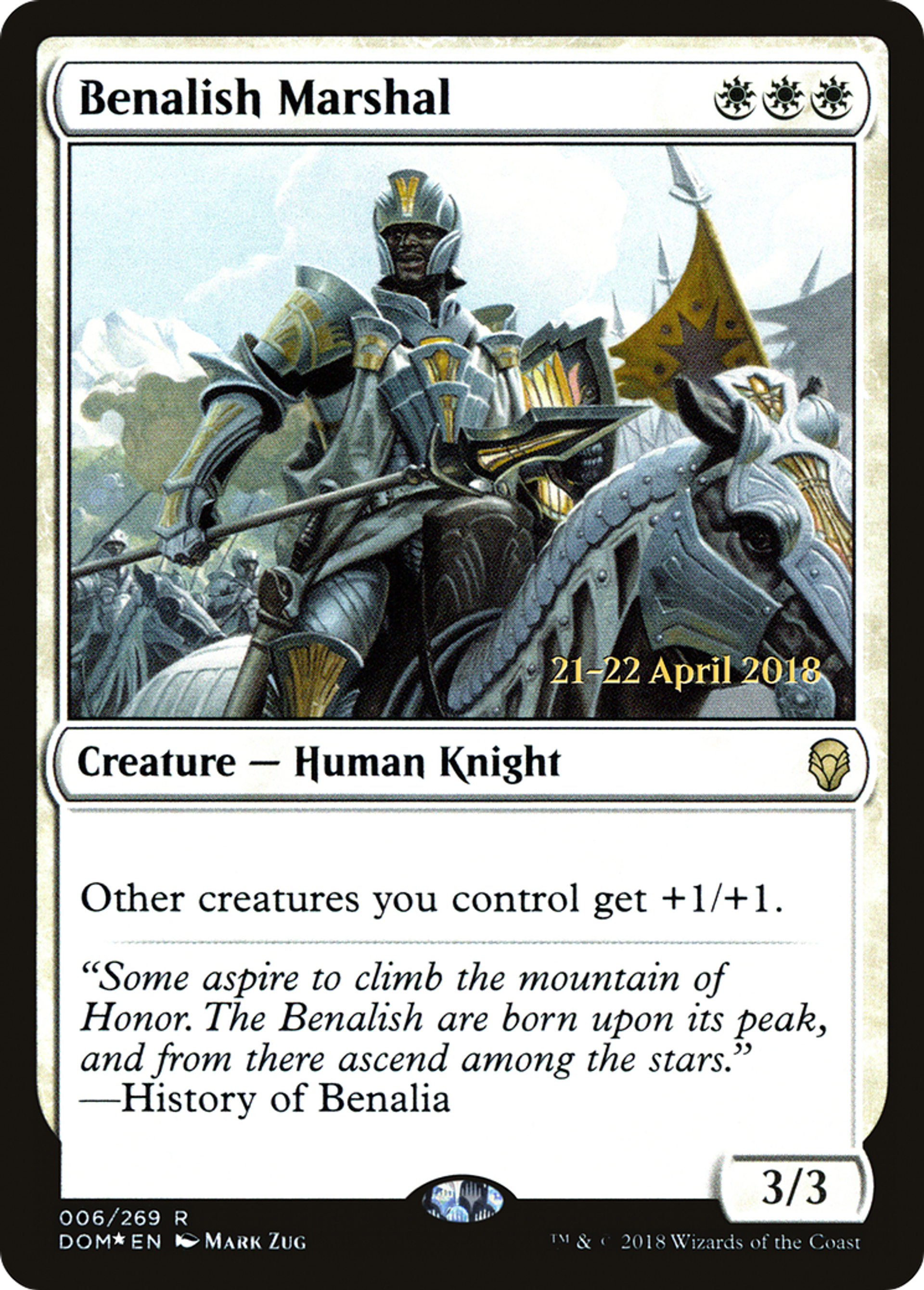 Benalish Marshal — Dominaria Promos — Magic: The Gathering