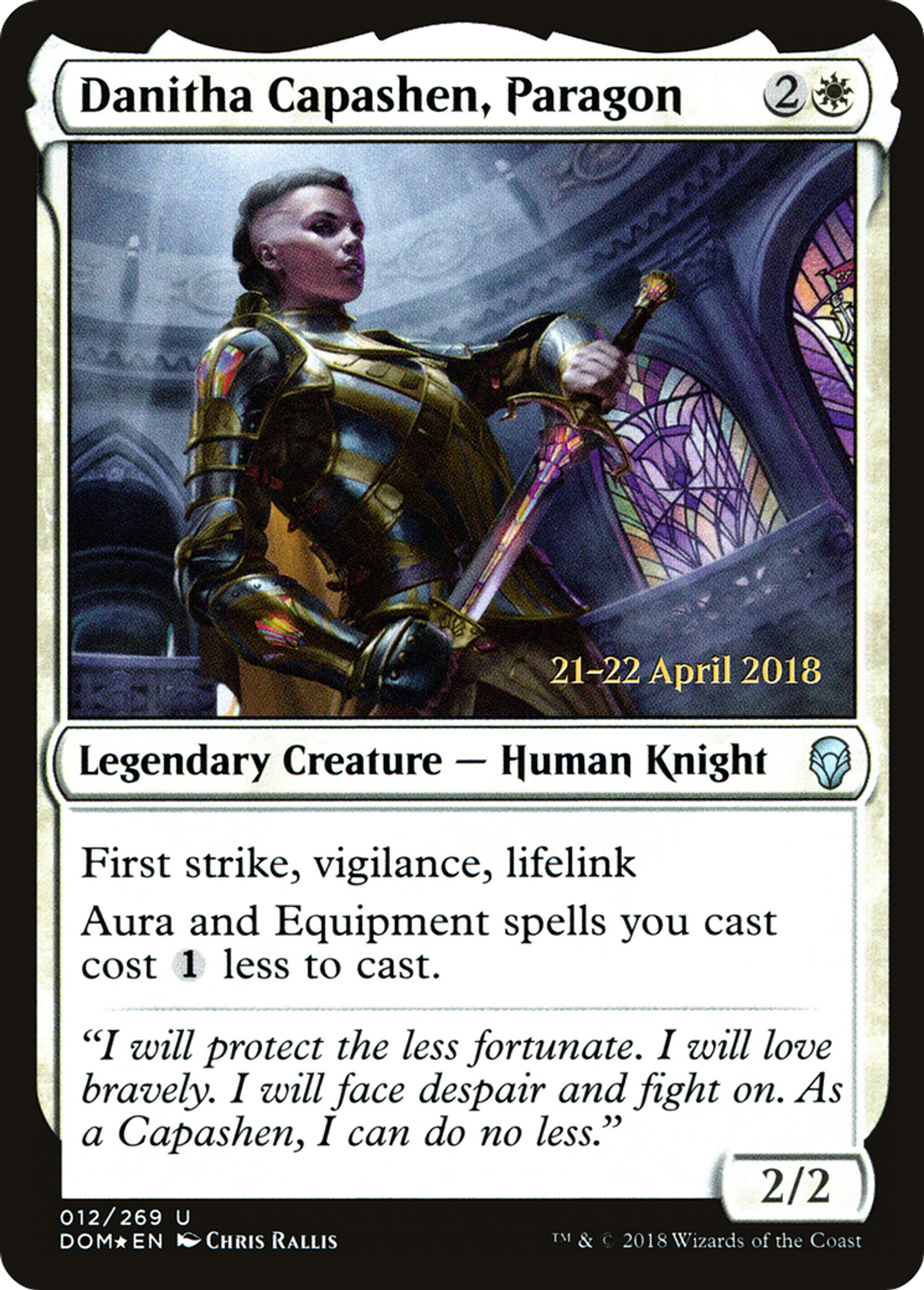 Danitha Capashen, Paragon — Dominaria Promos — Magic: The Gathering