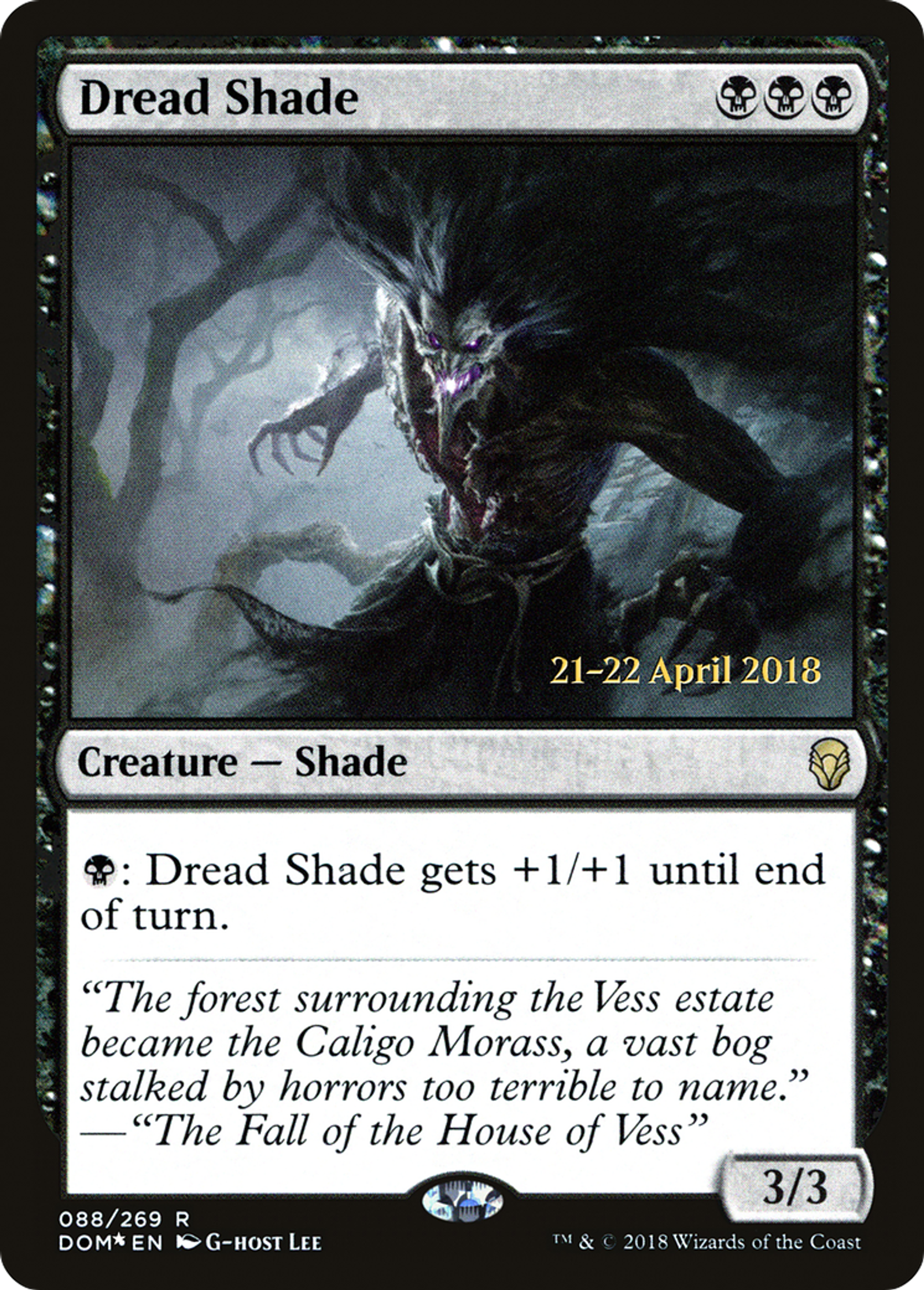Dread Shade — Dominaria Promos — Magic: The Gathering