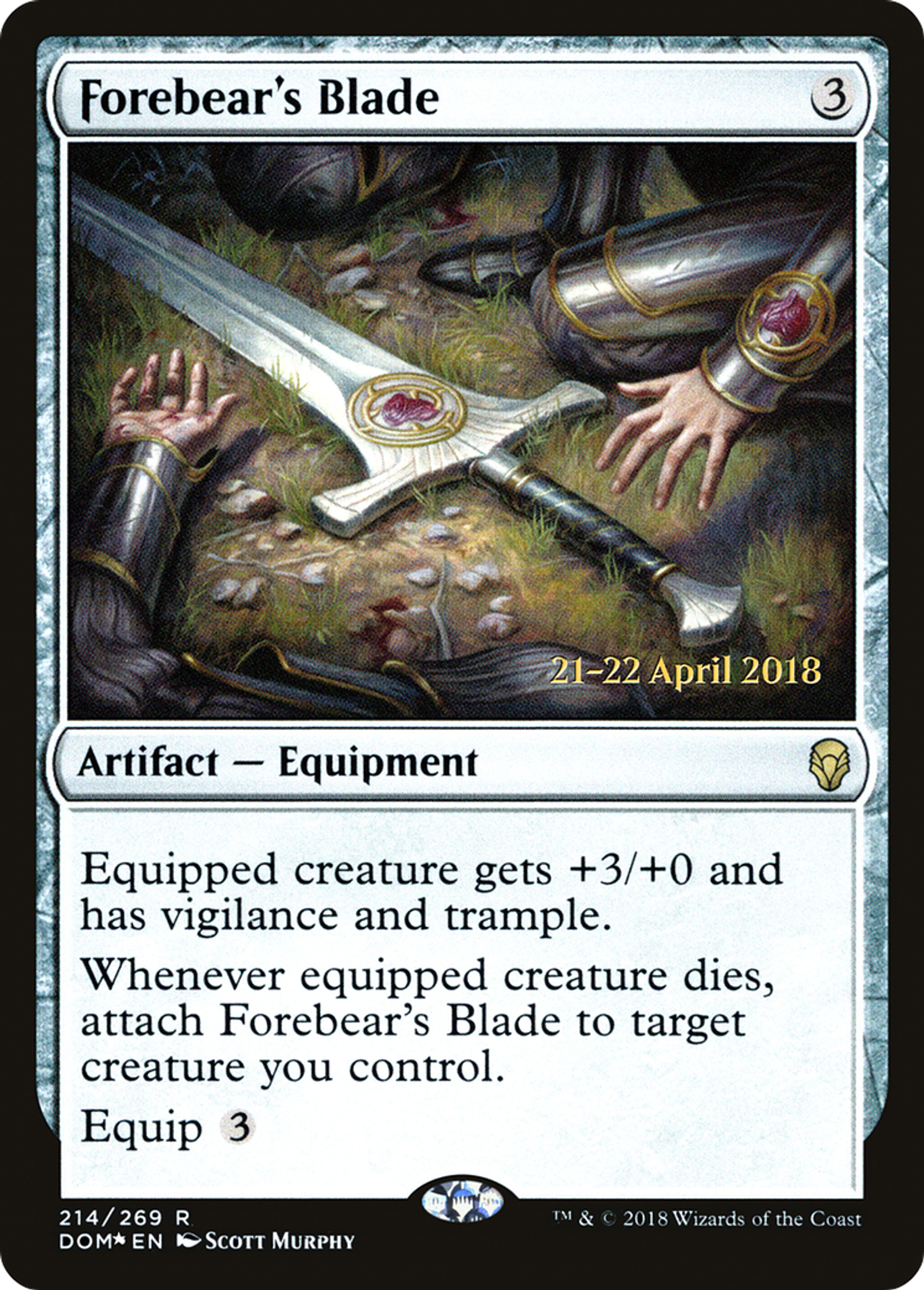 Forebear's Blade — Dominaria Promos — Magic: The Gathering
