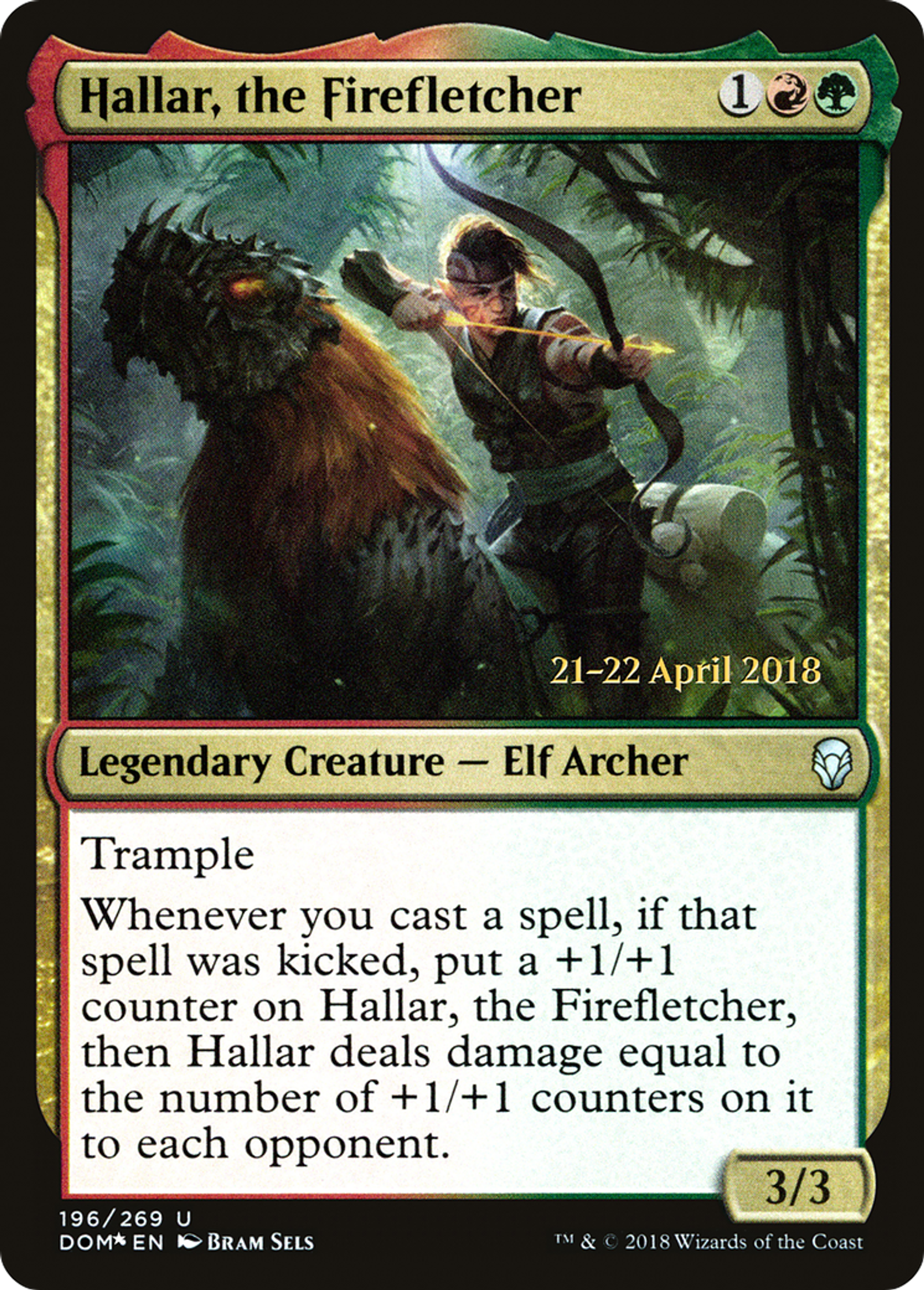 Hallar, the Firefletcher — Dominaria Promos — Magic: The Gathering