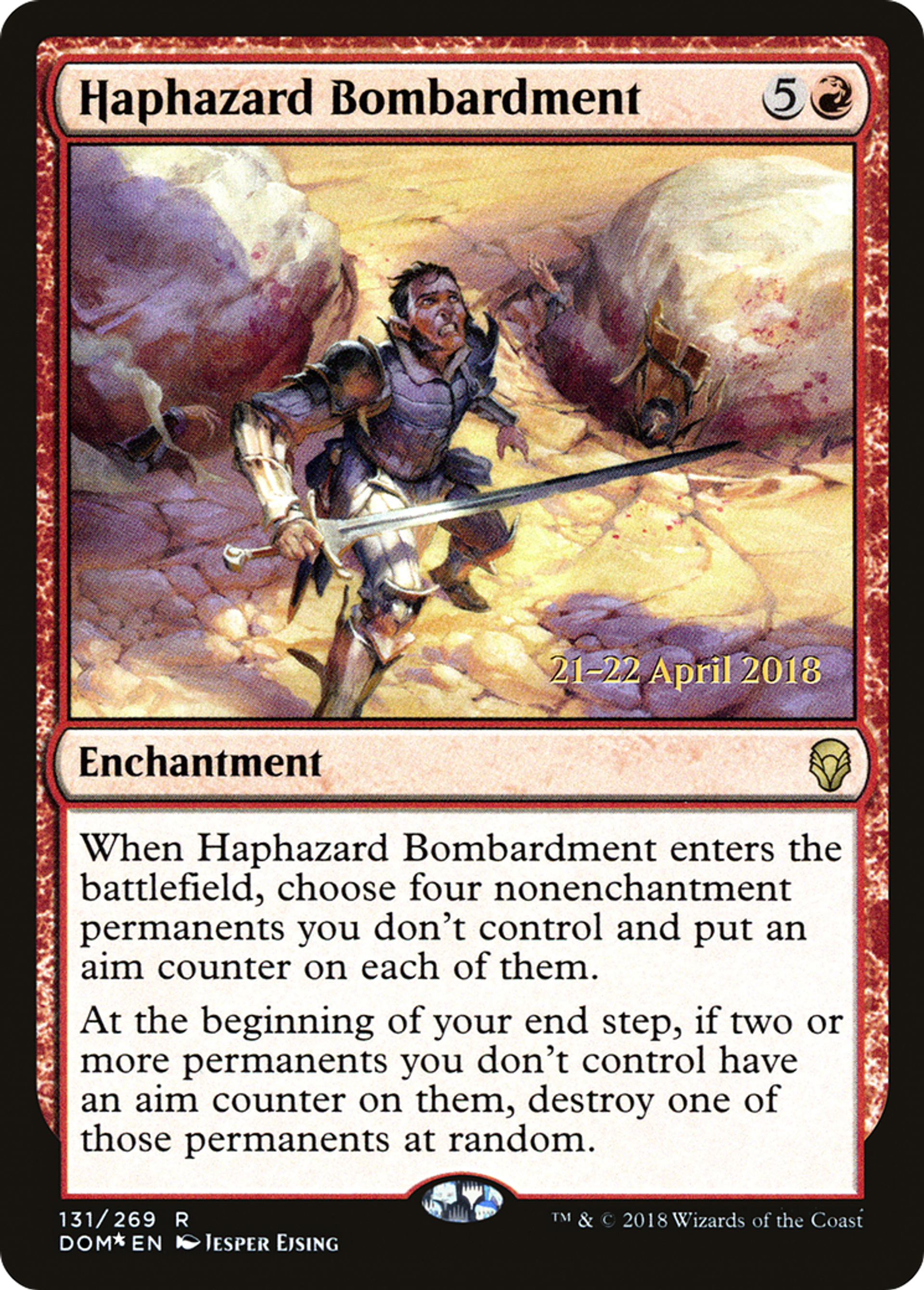 Haphazard Bombardment — Dominaria Promos — Magic: The Gathering