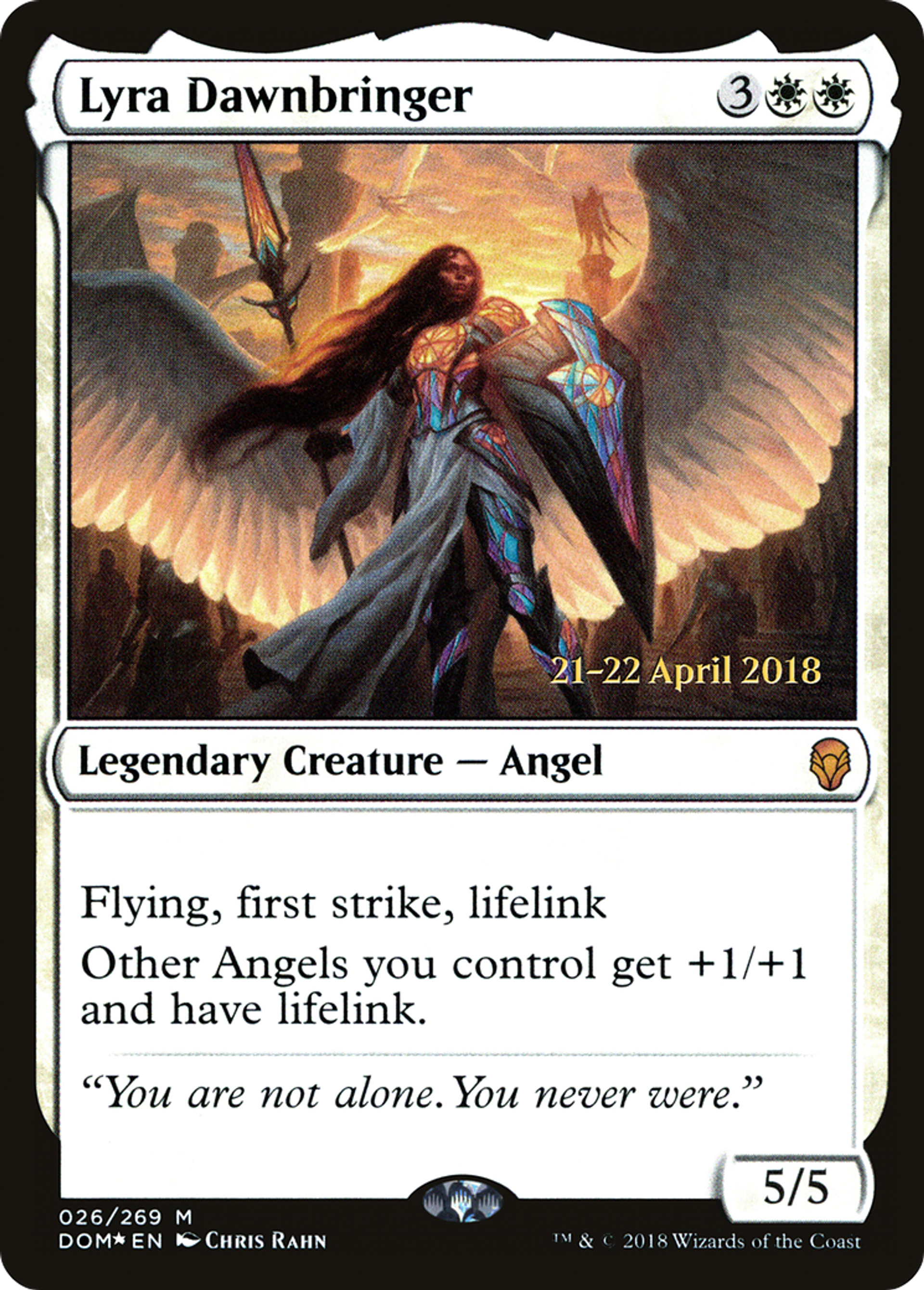 Lyra Dawnbringer — Dominaria Promos — Magic: The Gathering