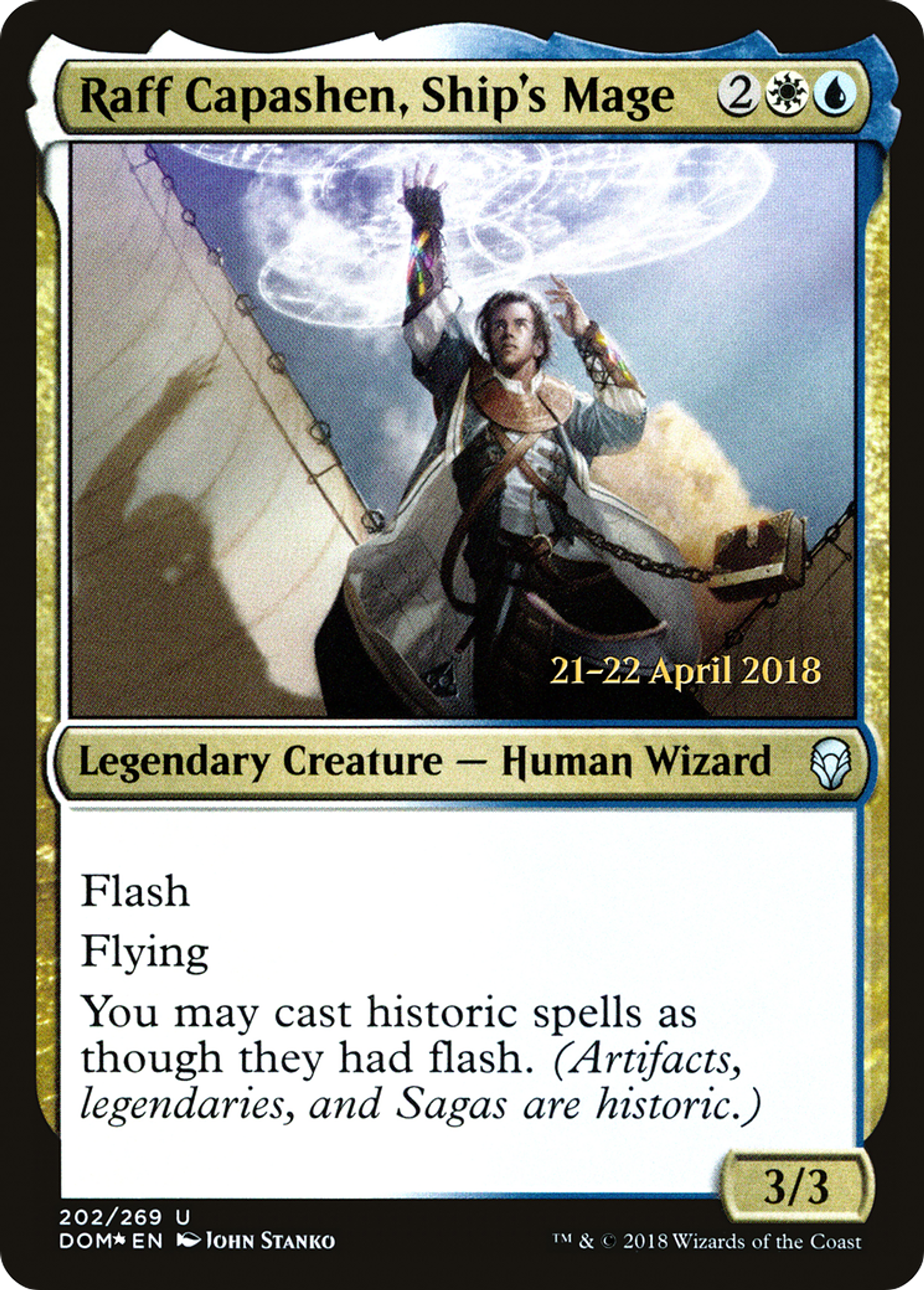 Raff Capashen, mage de navire — Dominaria Promos — Magic: The Gathering