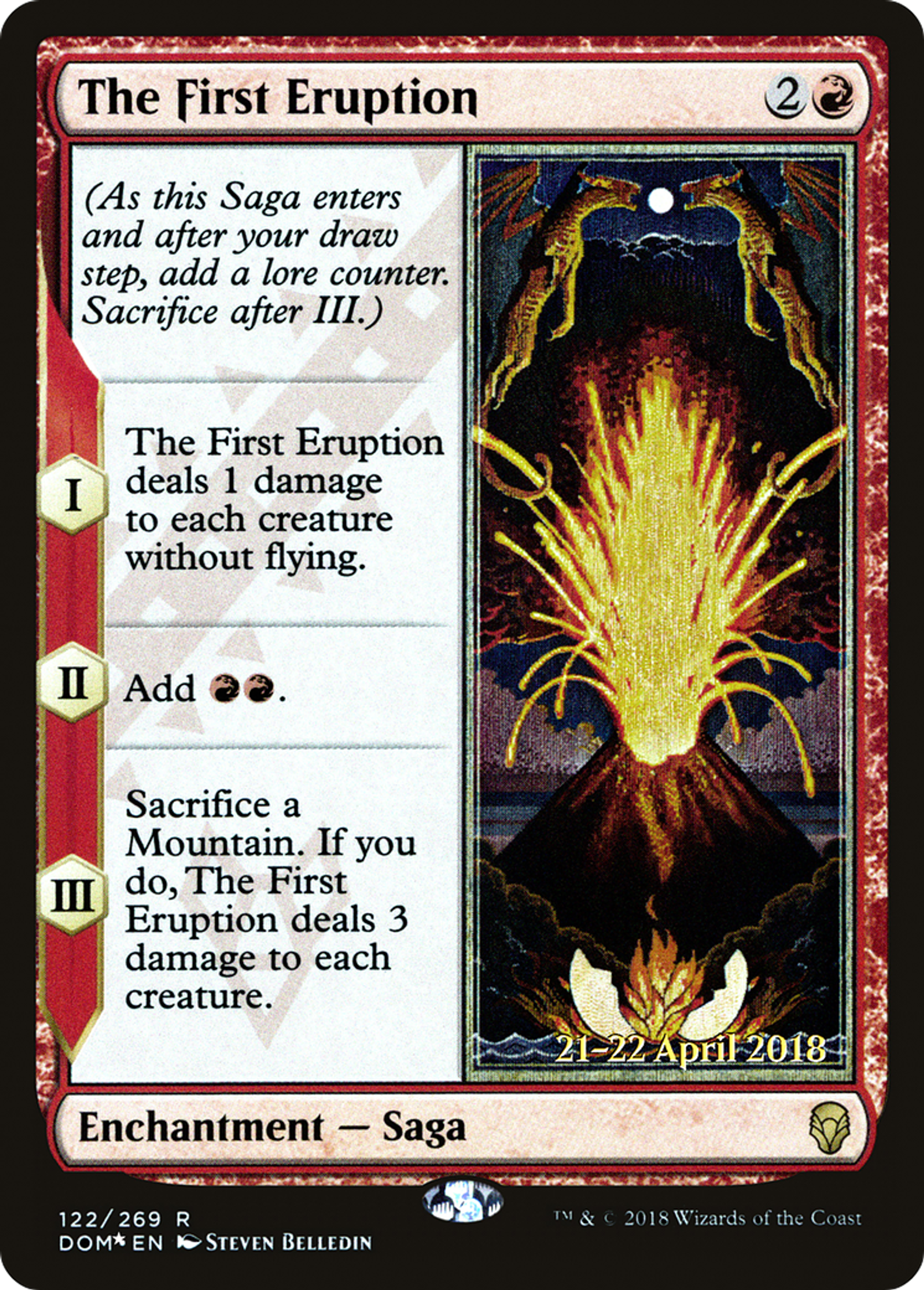 The First Eruption — Dominaria Promos — Magic: The Gathering