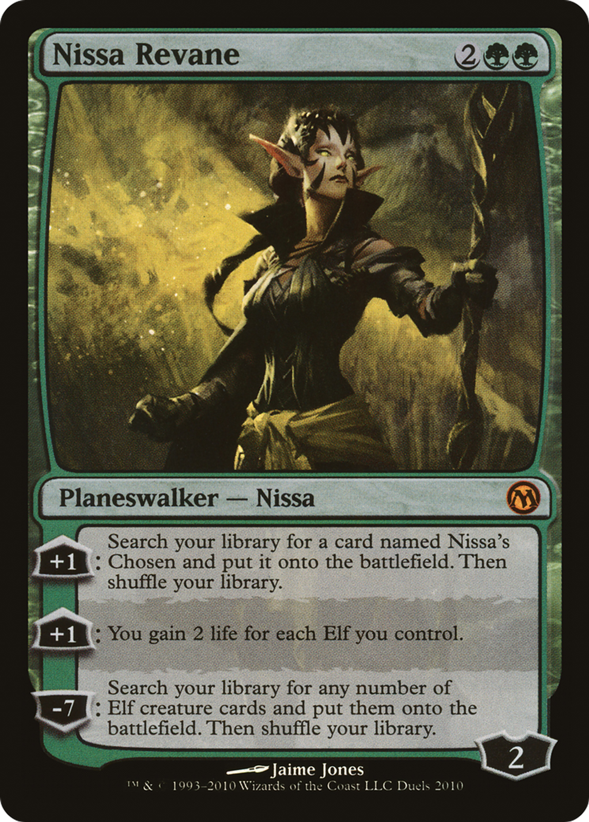 Nissa Revane — Duels of the Planeswalkers 2010 Promos — Magic: The Gathering