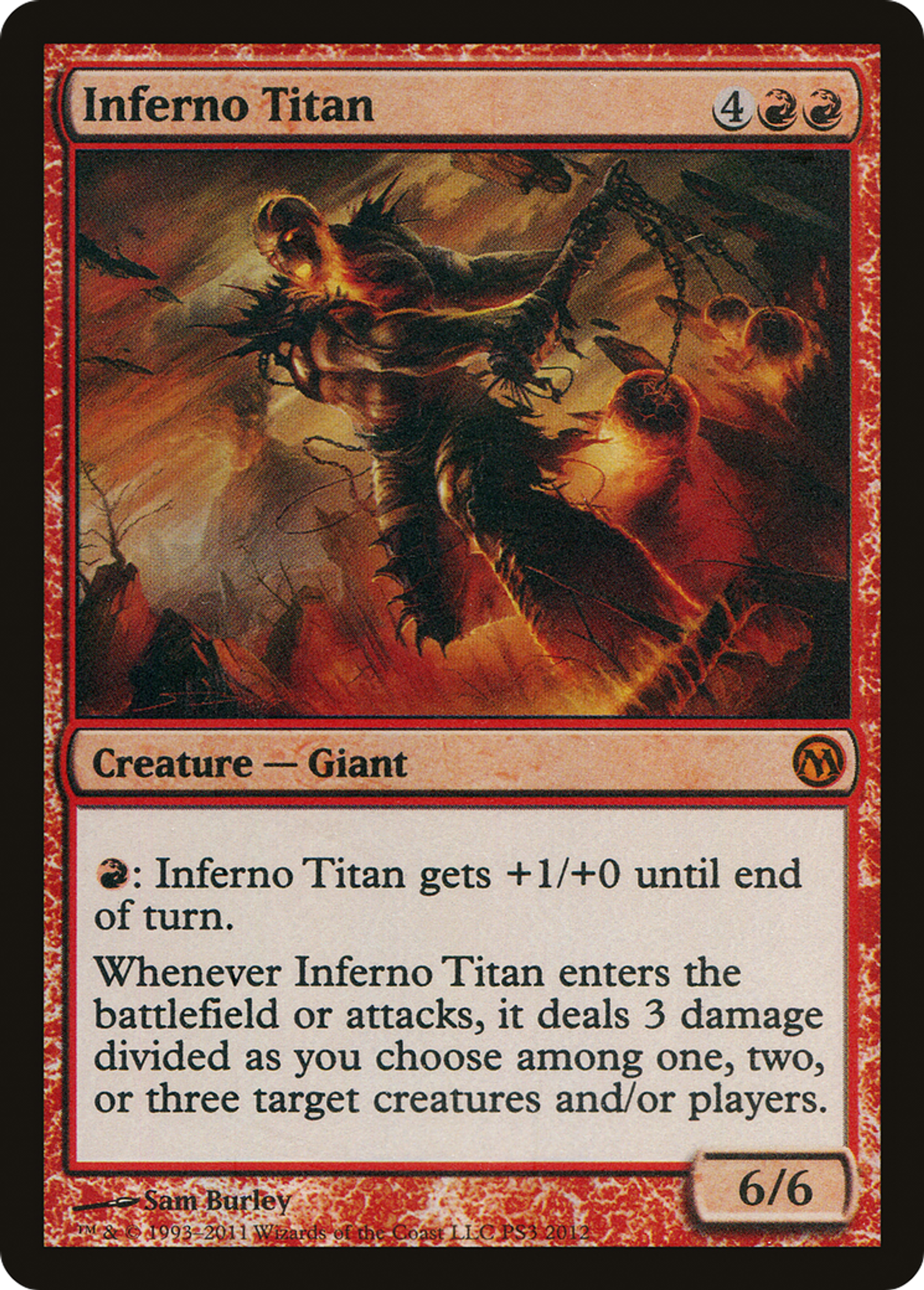 Titan de la fournaise — Duels of the Planeswalkers 2012 Promos — Magic: The Gathering
