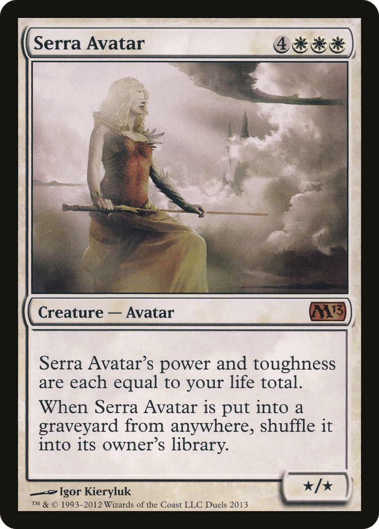 Serra Avatar — Duels of the Planeswalkers 2013 Promos — Magic: The Gathering