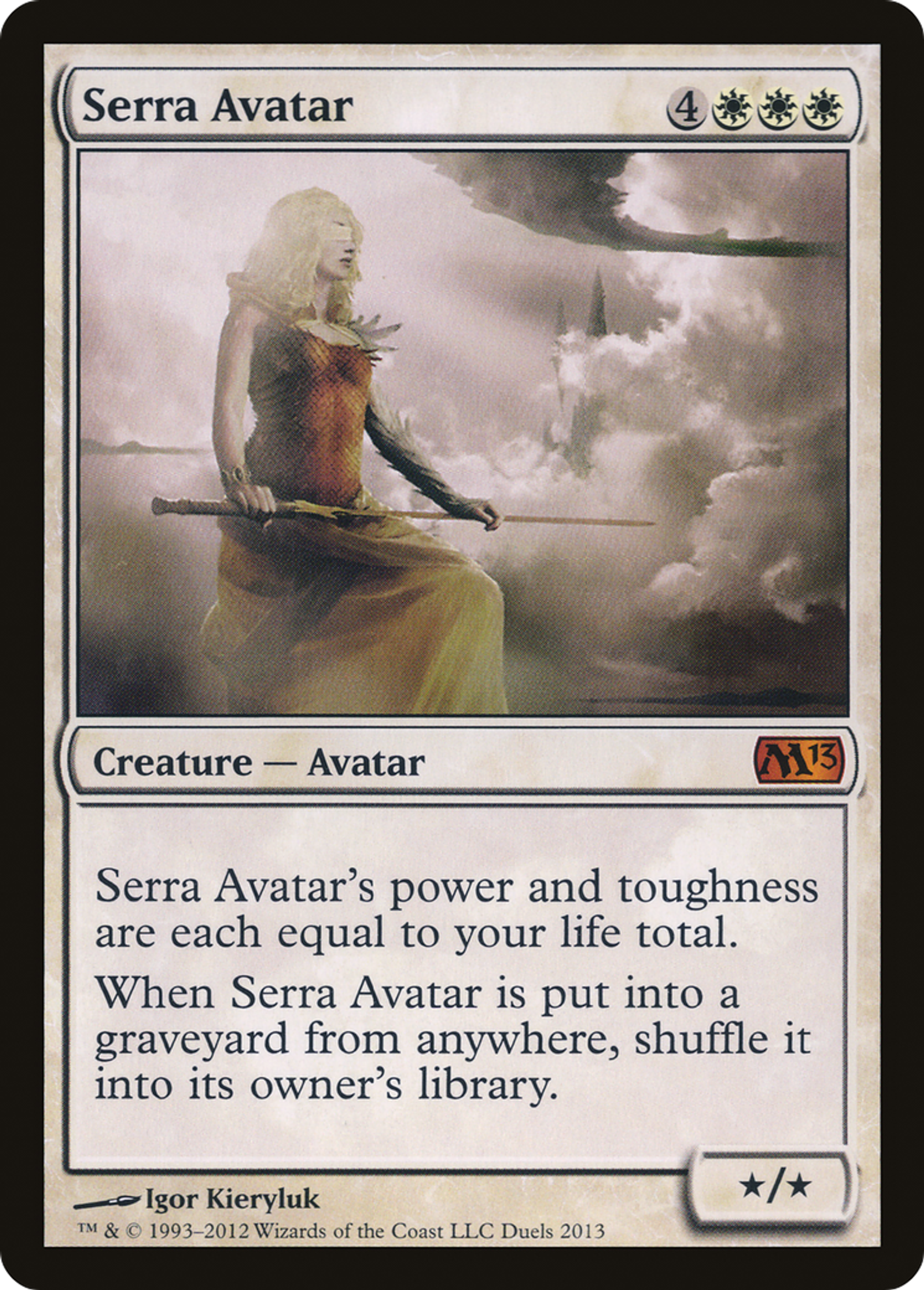 Serra Avatar — Duels of the Planeswalkers 2013 Promos — Magic: The Gathering
