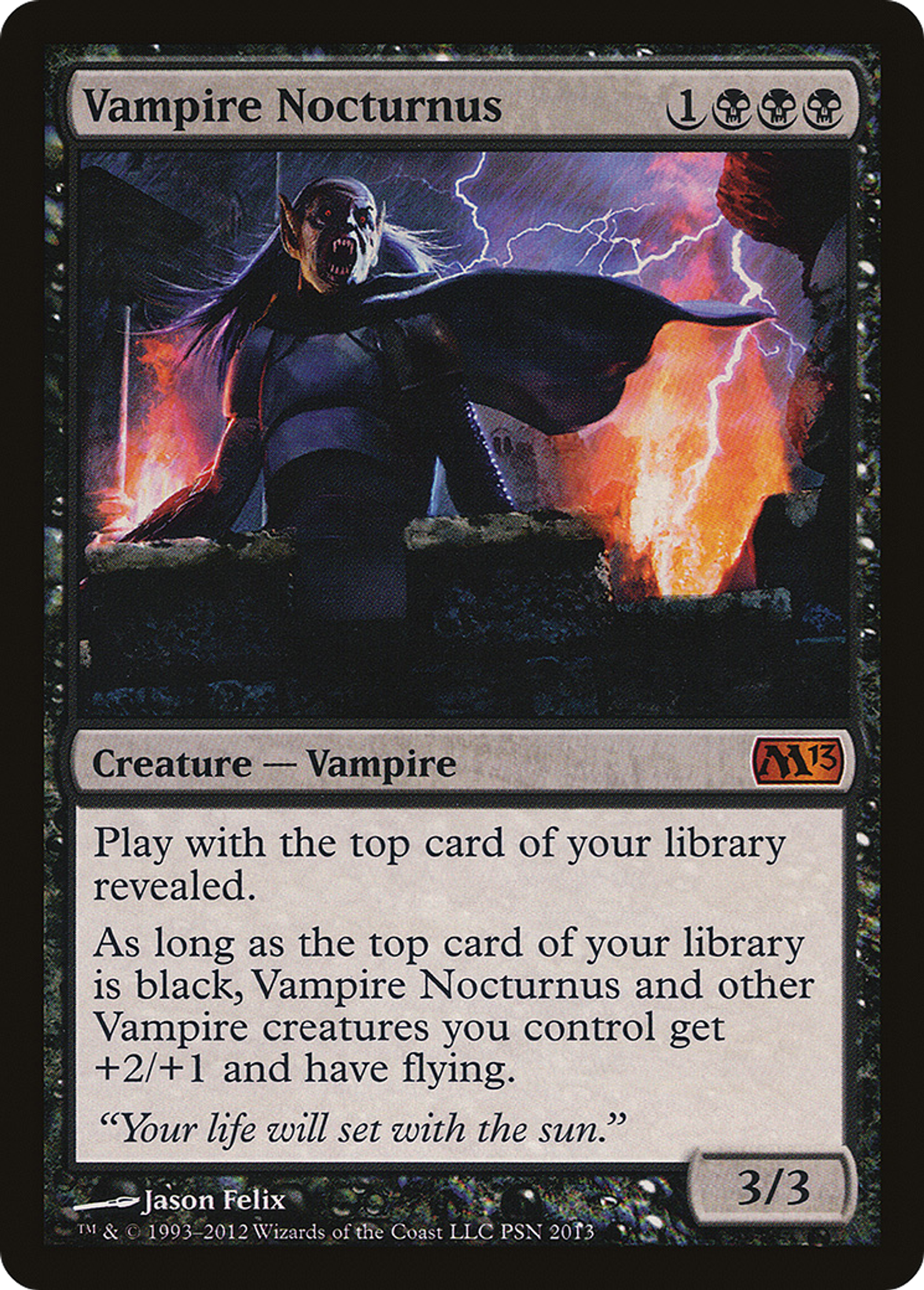 Vampire Nocturnus — Duels of the Planeswalkers 2013 Promos — Magic: The Gathering
