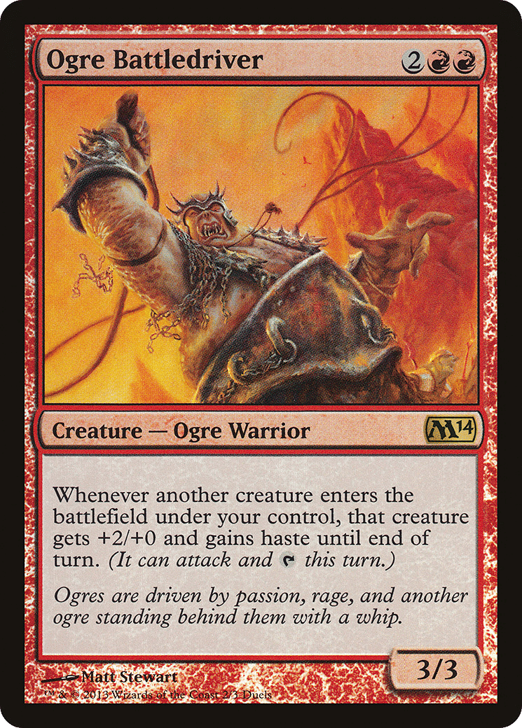 Ogre Battledriver — Duels of the Planeswalkers 2014 Promos — Magic: The Gathering
