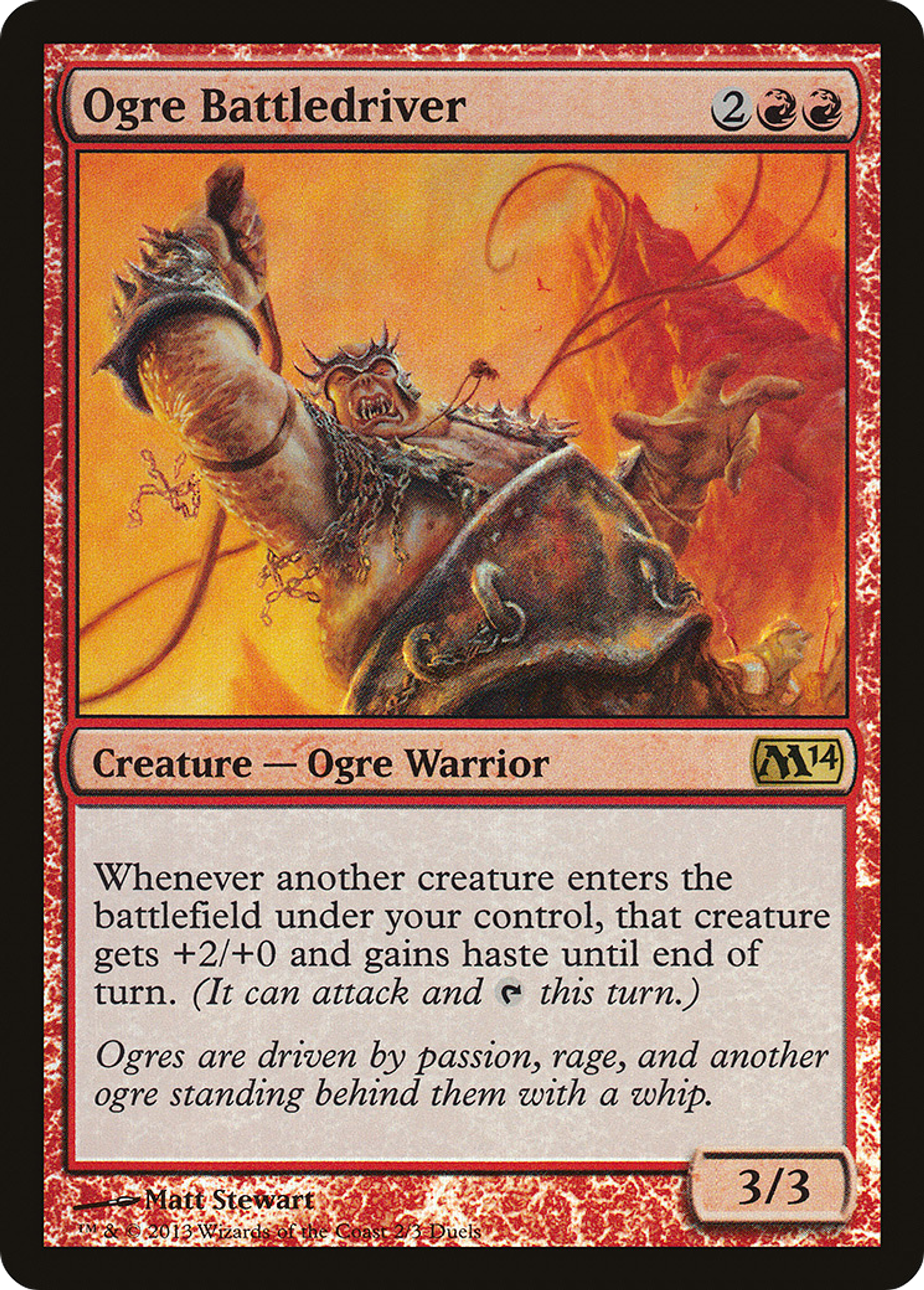 Ogre Battledriver — Duels of the Planeswalkers 2014 Promos — Magic: The Gathering