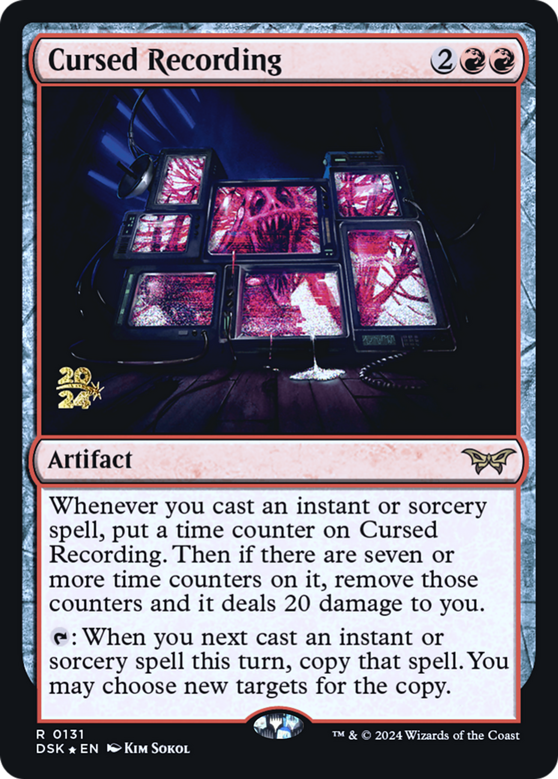 Cursed Recording — Duskmourn: House of Horror Promos — Magic: The Gathering