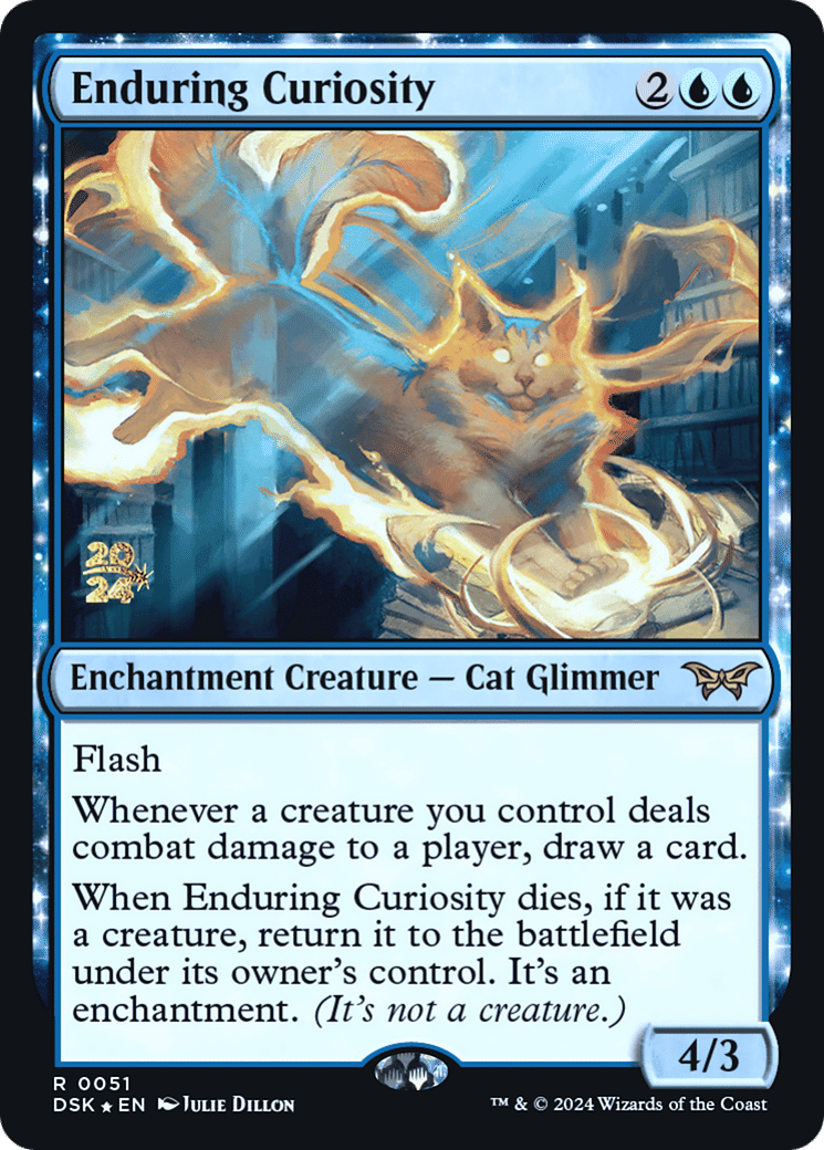 Enduring Curiosity — Duskmourn: House of Horror Promos — Magic: The Gathering