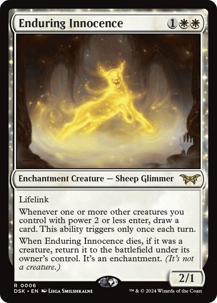 Enduring Innocence — Duskmourn: House of Horror Promos — Magic: The Gathering