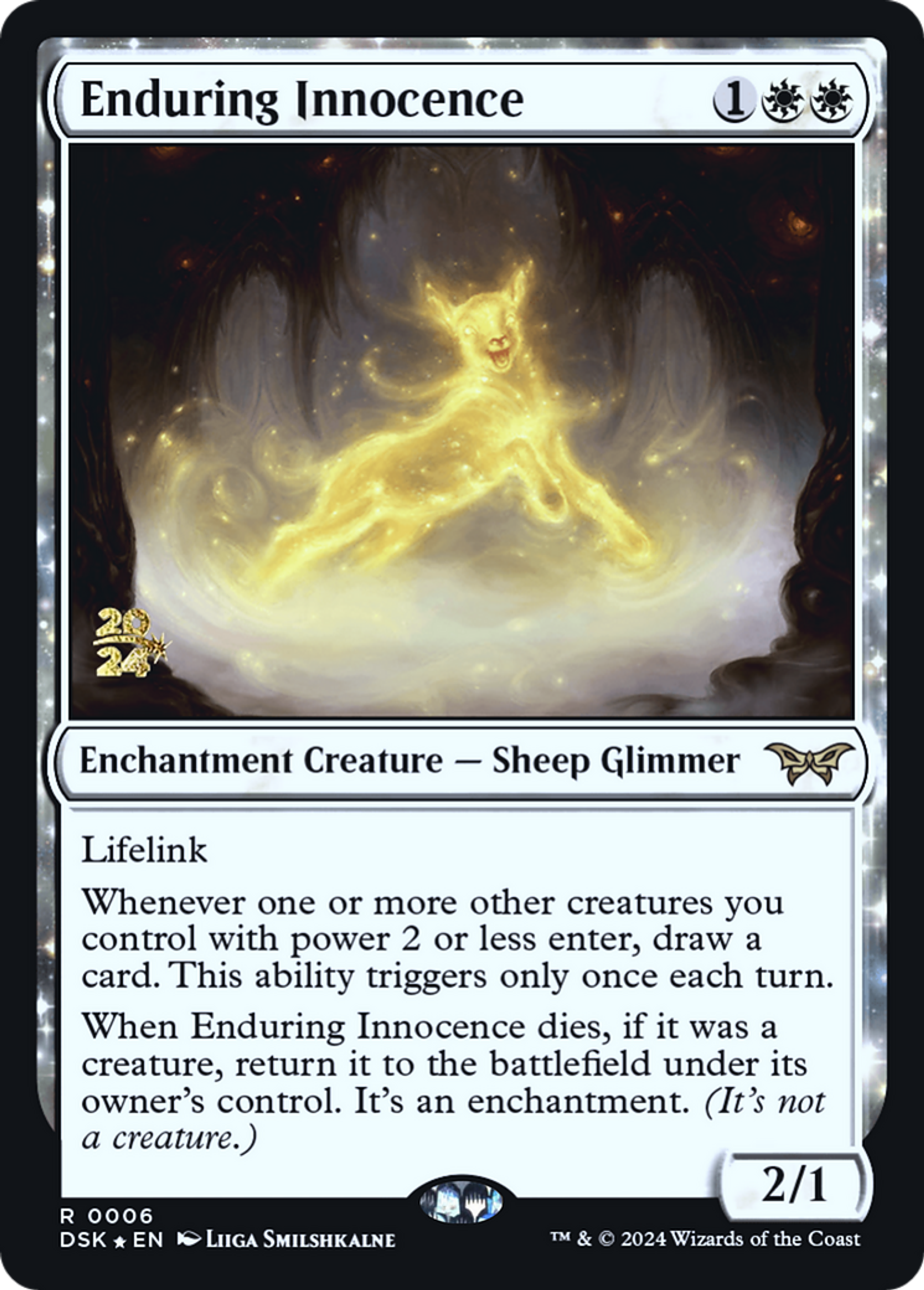 Enduring Innocence — Duskmourn: House of Horror Promos — Magic: The Gathering