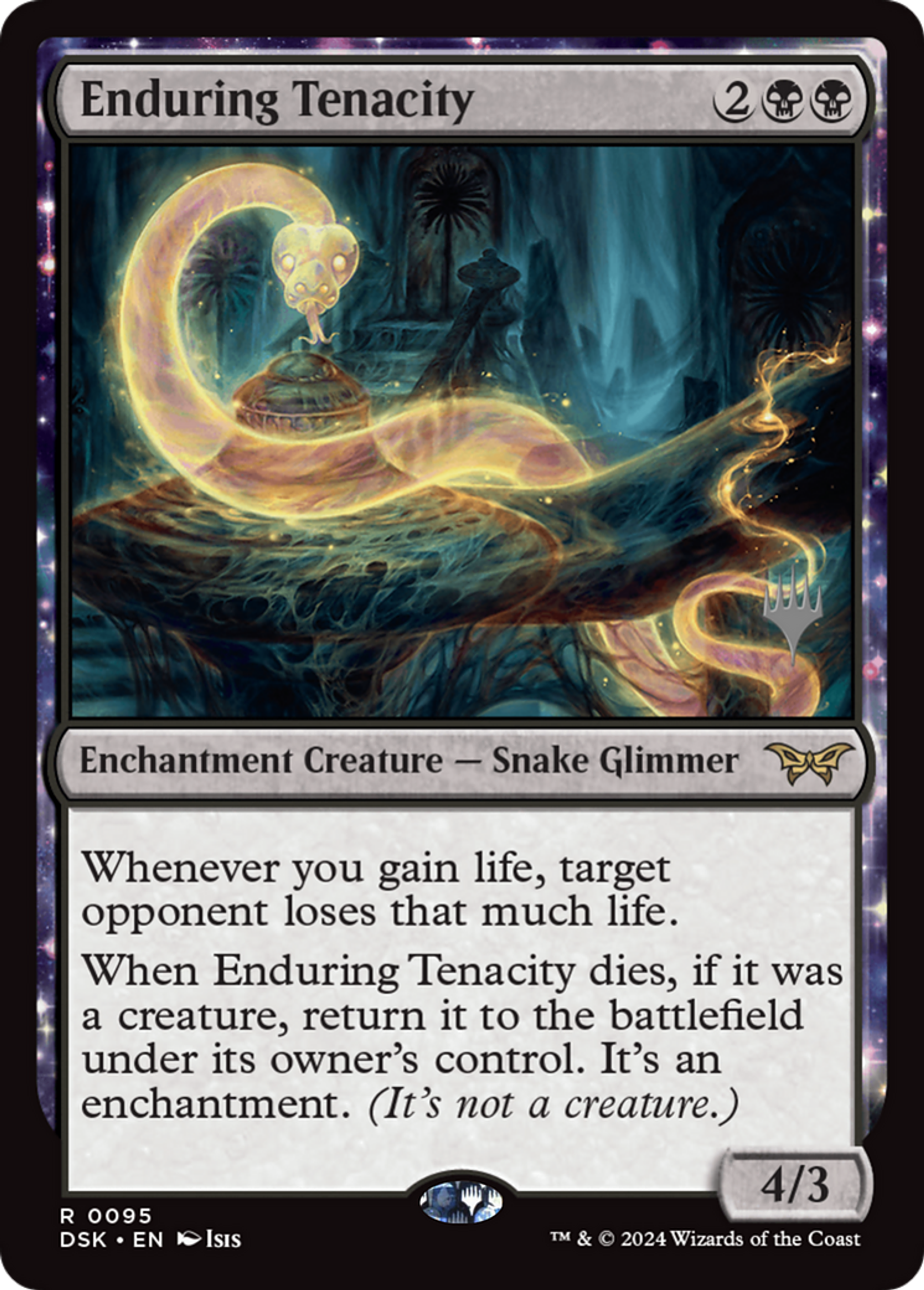 Enduring Tenacity — Duskmourn: House of Horror Promos — Magic: The Gathering