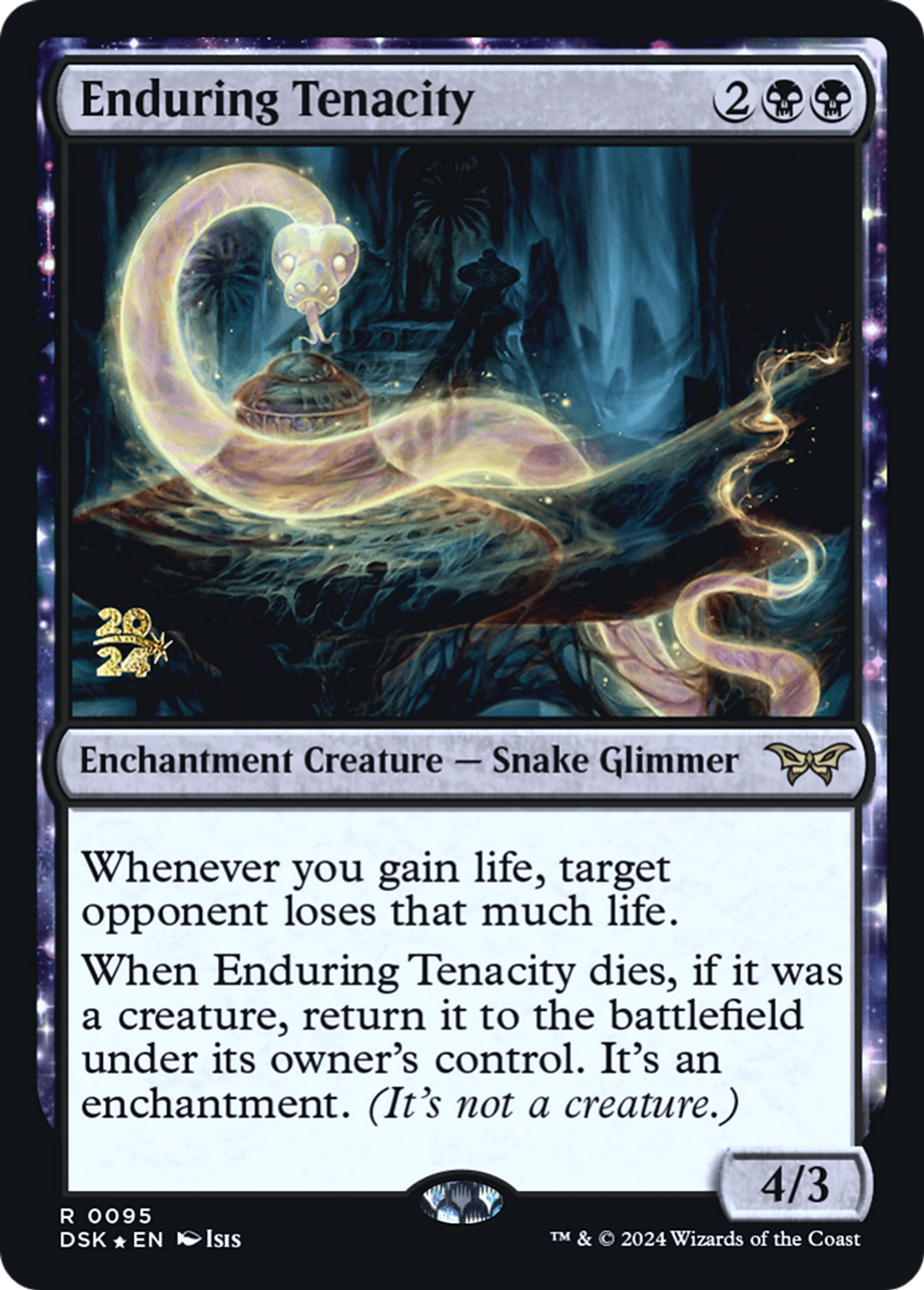 Enduring Tenacity — Duskmourn: House of Horror Promos — Magic: The Gathering