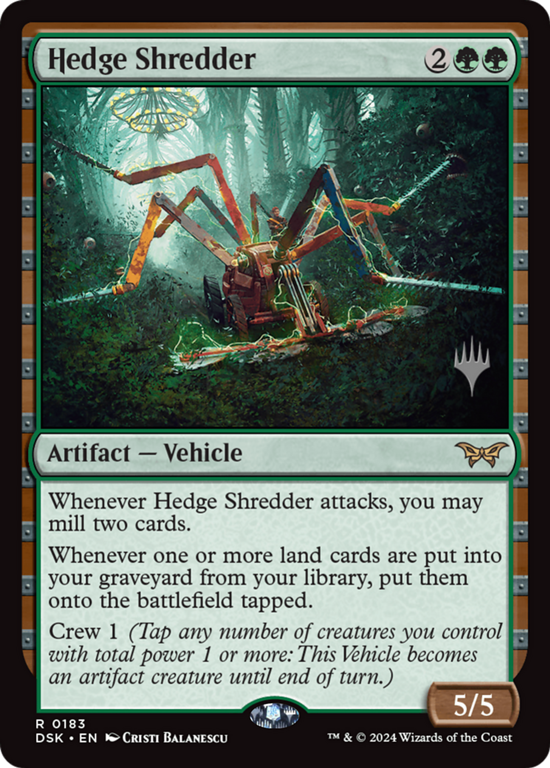 Hedge Shredder — Duskmourn: House of Horror Promos — Magic: The Gathering