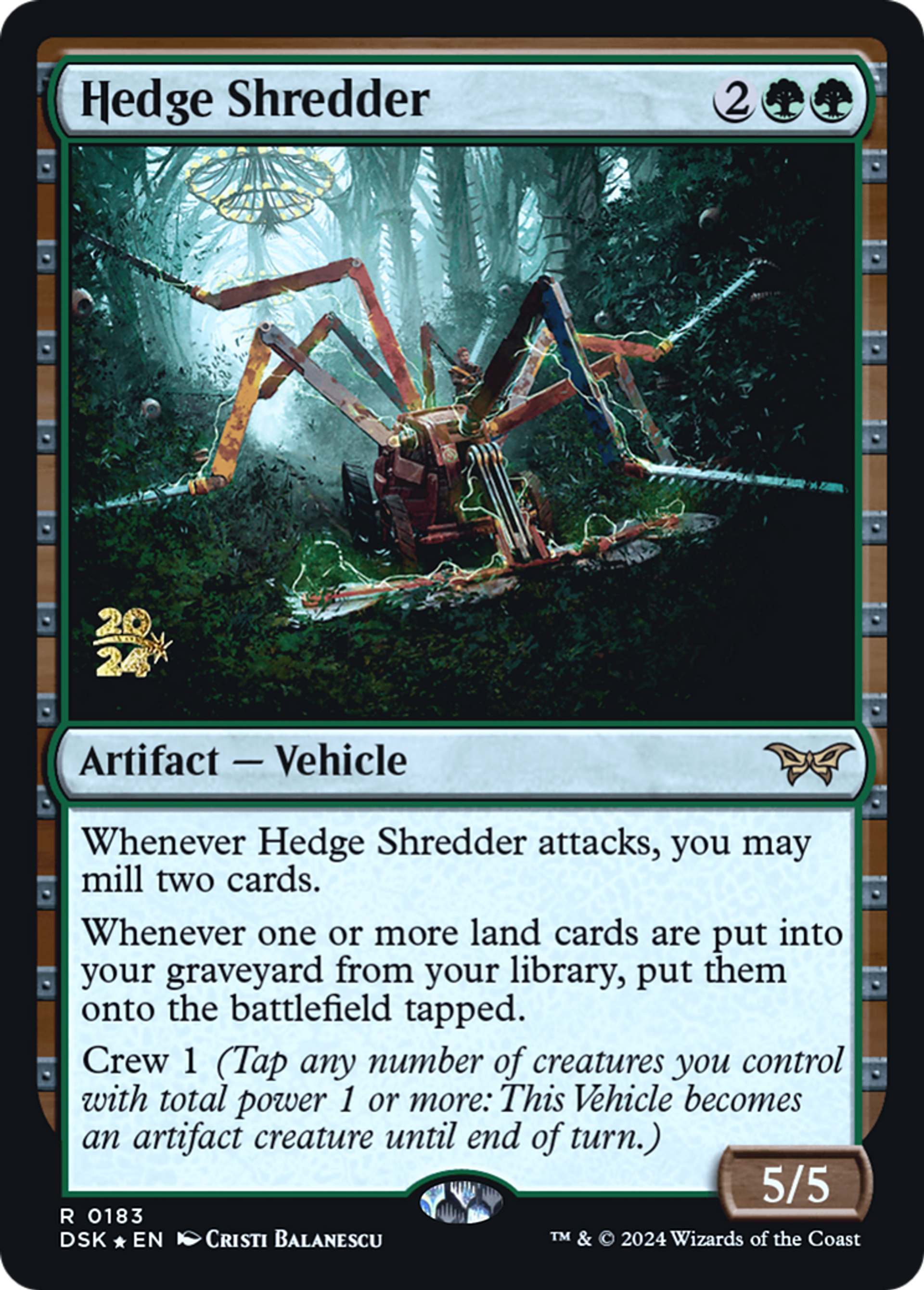 Hedge Shredder — Duskmourn: House of Horror Promos — Magic: The Gathering