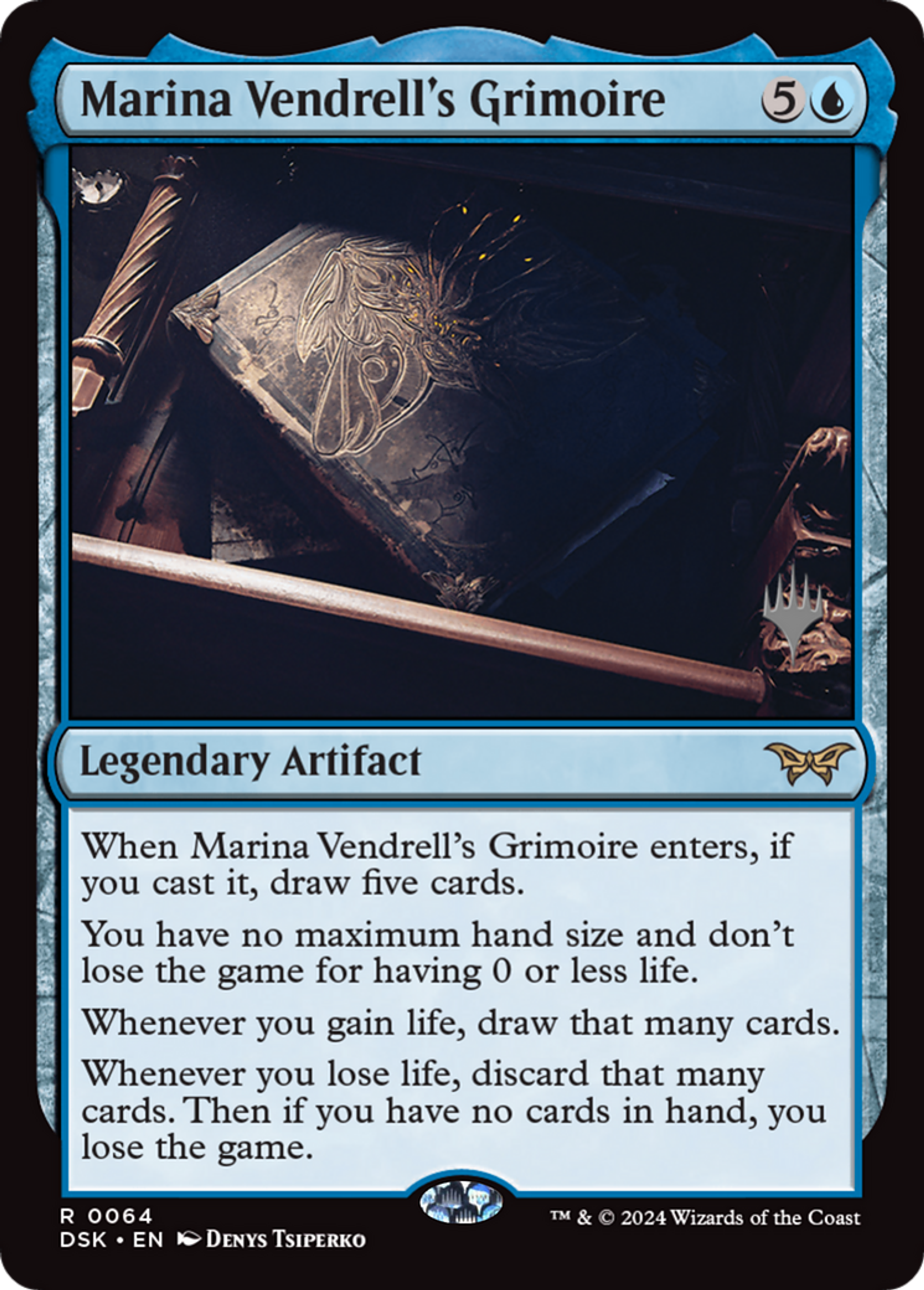 Marina Vendrell's Grimoire — Duskmourn: House of Horror Promos — Magic: The Gathering