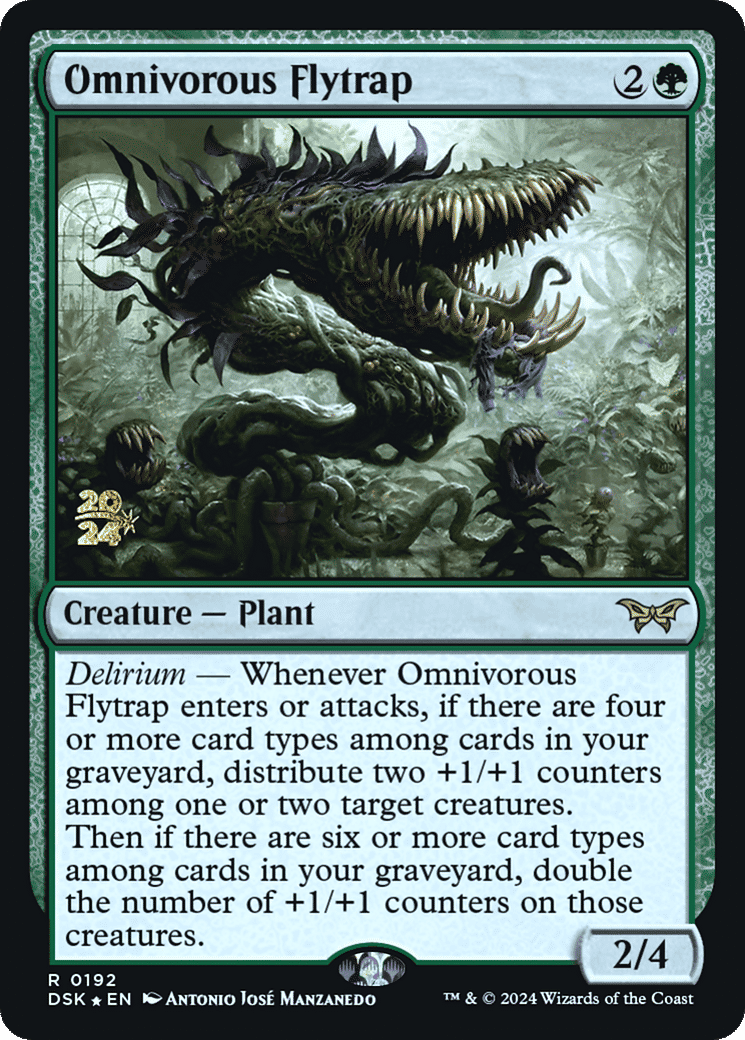 Omnivorous Flytrap — Duskmourn: House of Horror Promos — Magic: The Gathering
