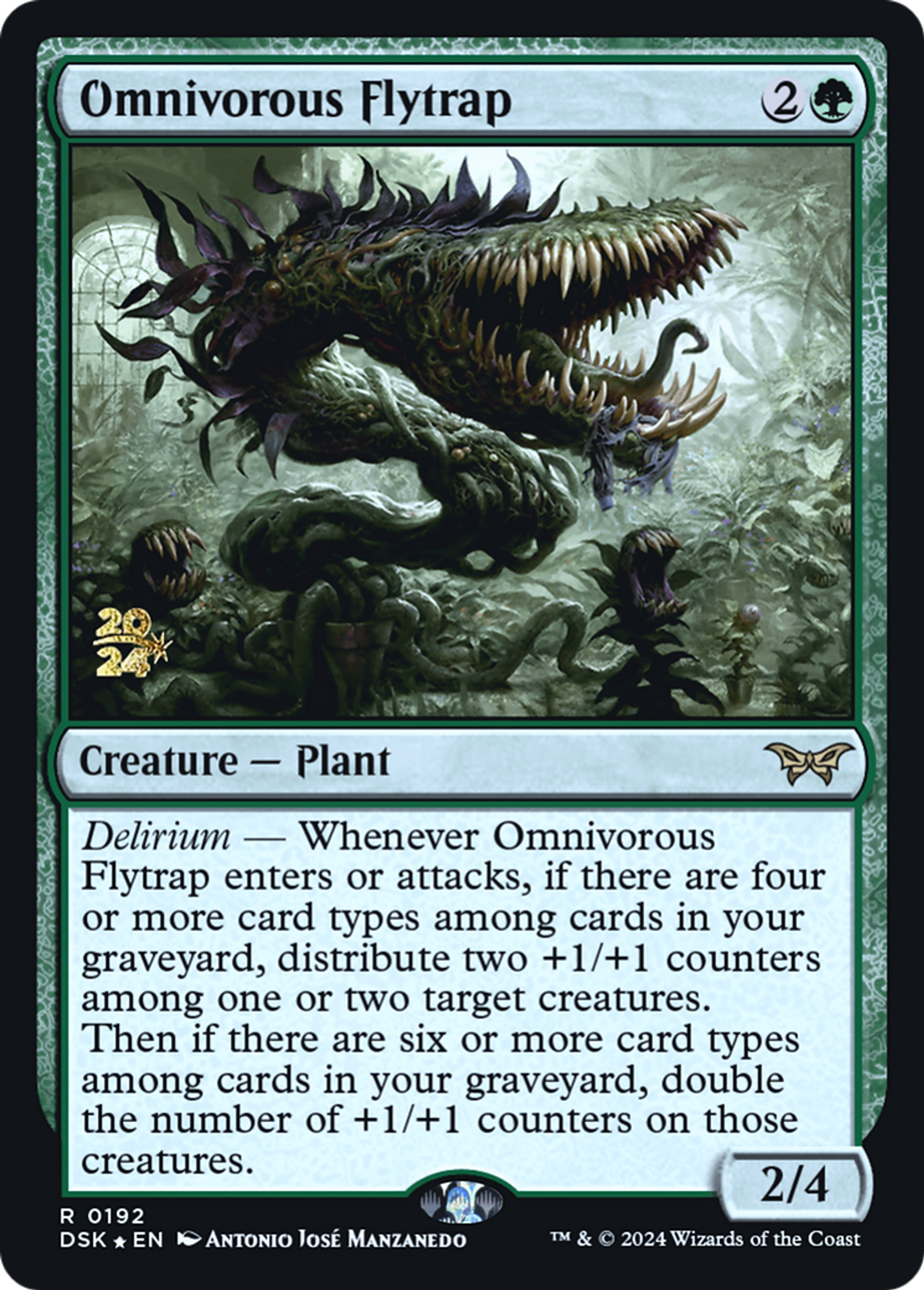 Omnivorous Flytrap — Duskmourn: House of Horror Promos — Magic: The Gathering