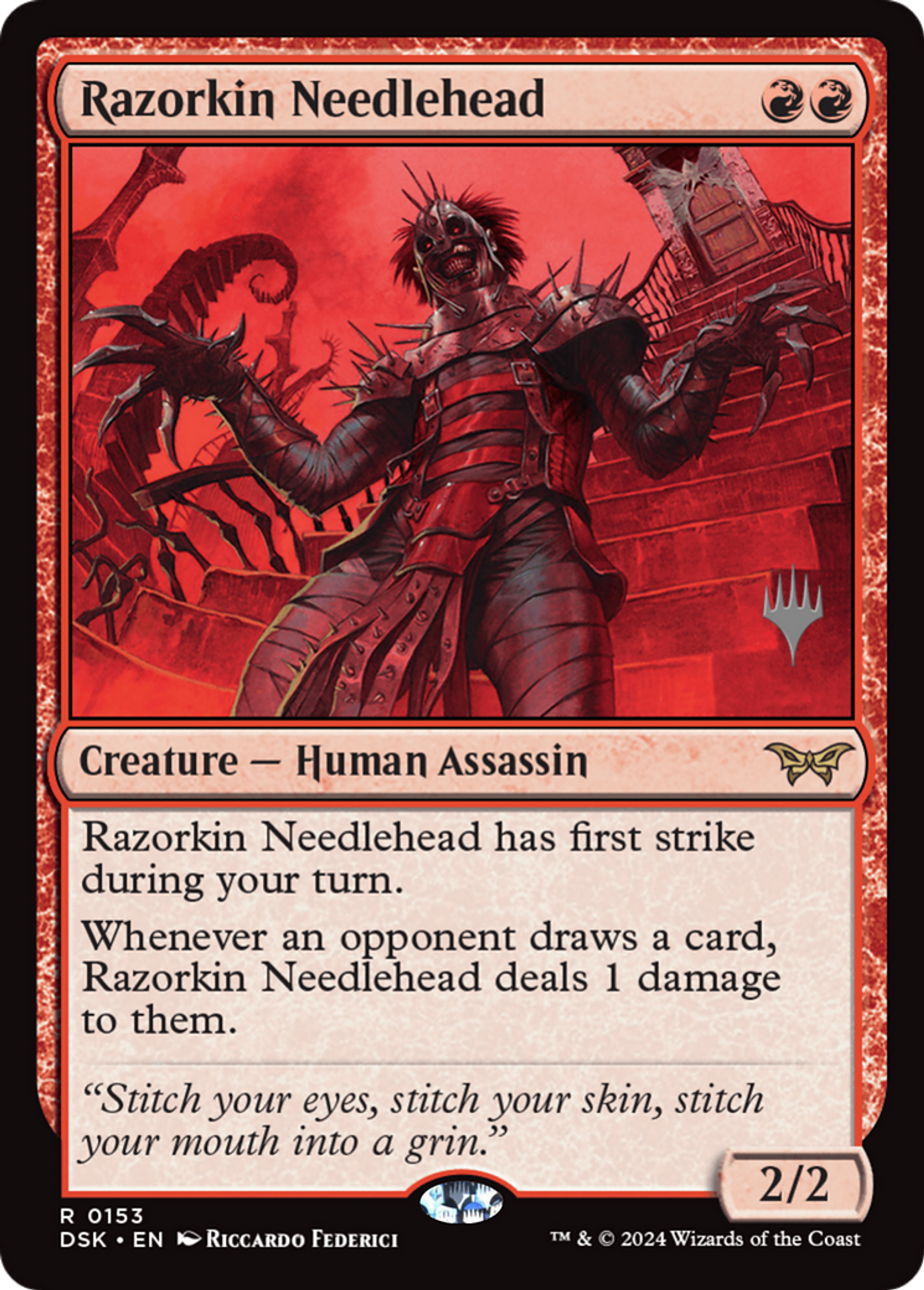 Razorkin Needlehead — Duskmourn: House of Horror Promos — Magic: The Gathering