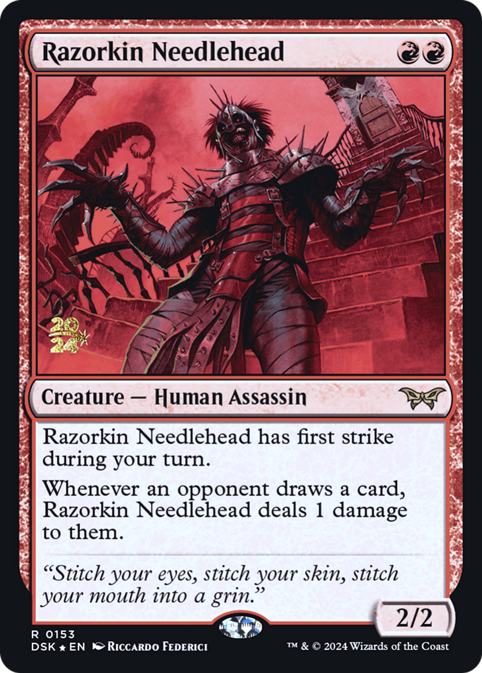 Razorkin Needlehead — Duskmourn: House of Horror Promos — Magic: The Gathering