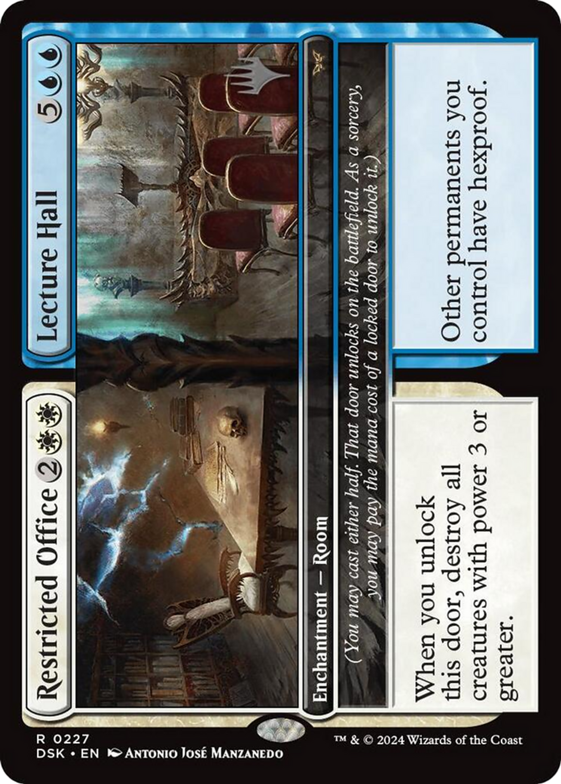 Restricted Office // Lecture Hall — Duskmourn: House of Horror Promos — Magic: The Gathering