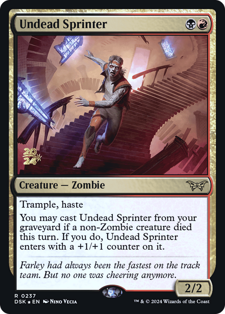Undead Sprinter — Duskmourn: House of Horror Promos — Magic: The Gathering