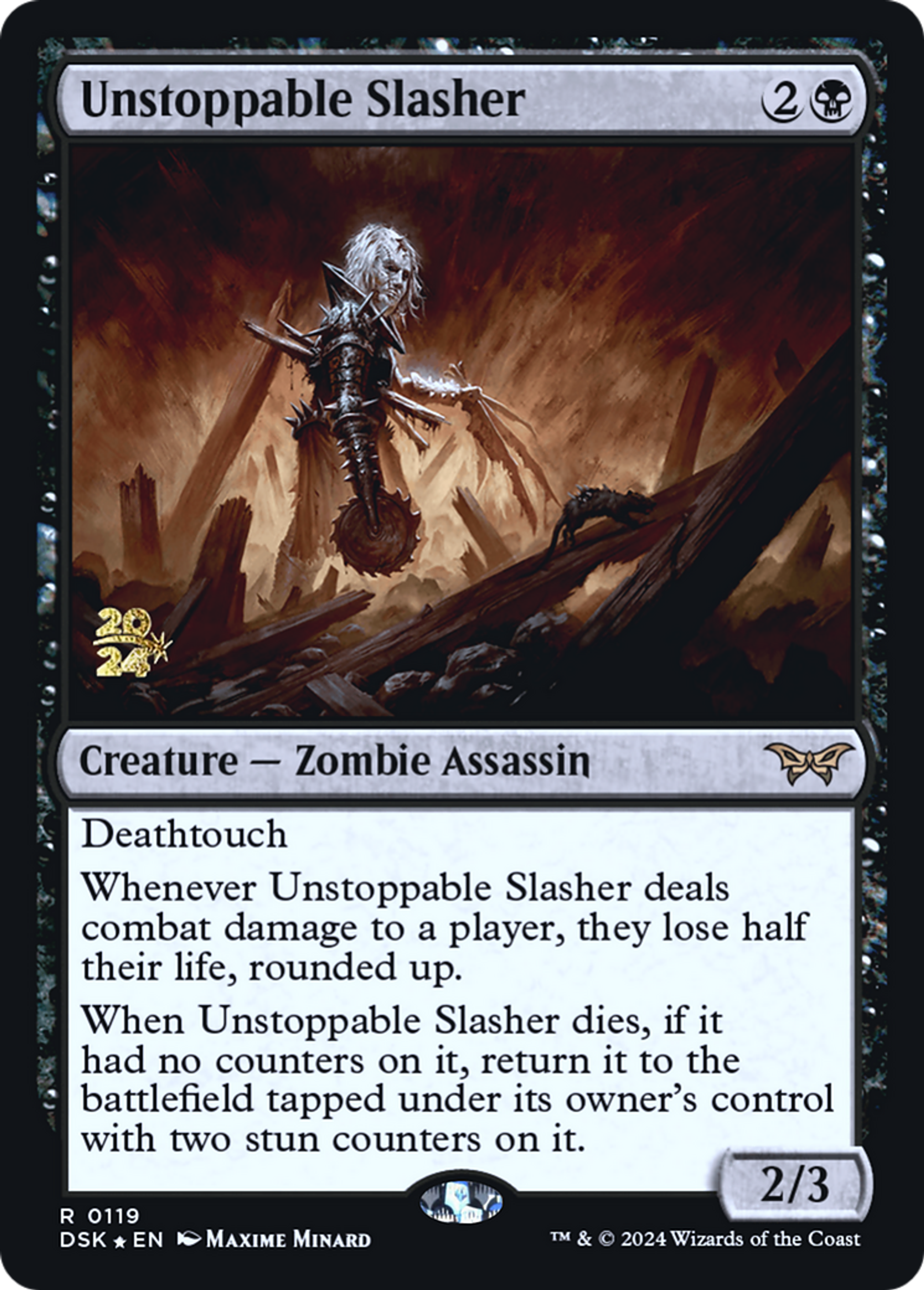 Unstoppable Slasher — Duskmourn: House of Horror Promos — Magic: The Gathering