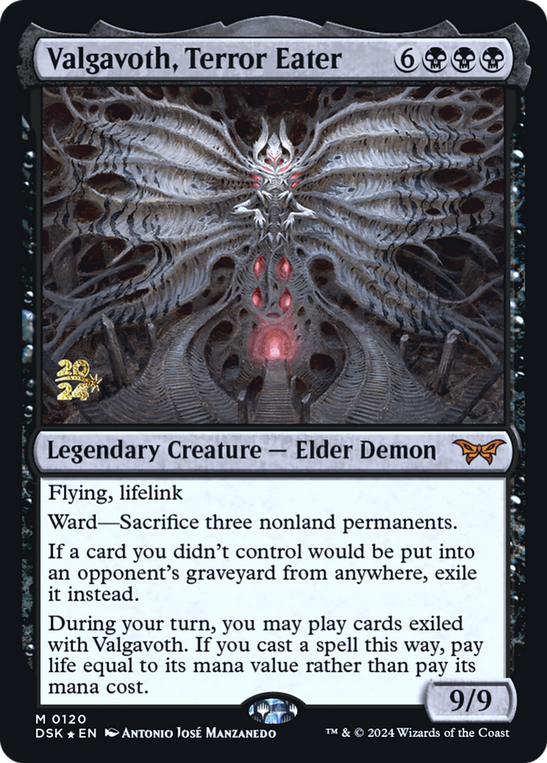 Valgavoth, Terror Eater — Duskmourn: House of Horror Promos — Magic: The Gathering