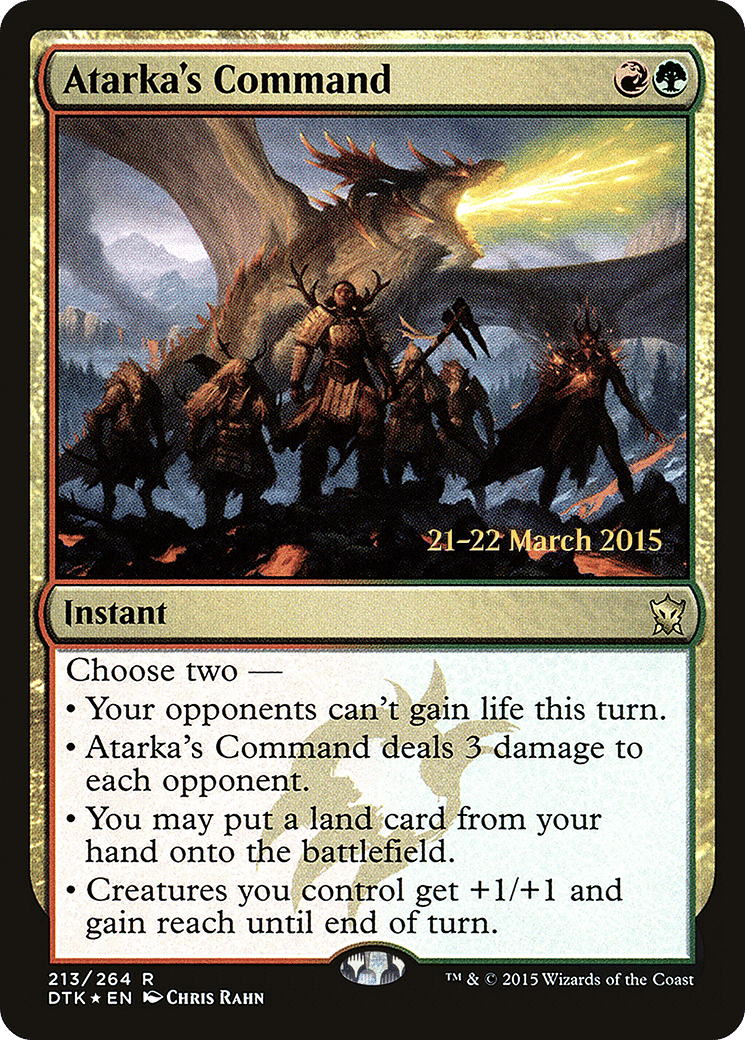 Atarka's Command — Dragons of Tarkir Promos — Magic: The Gathering
