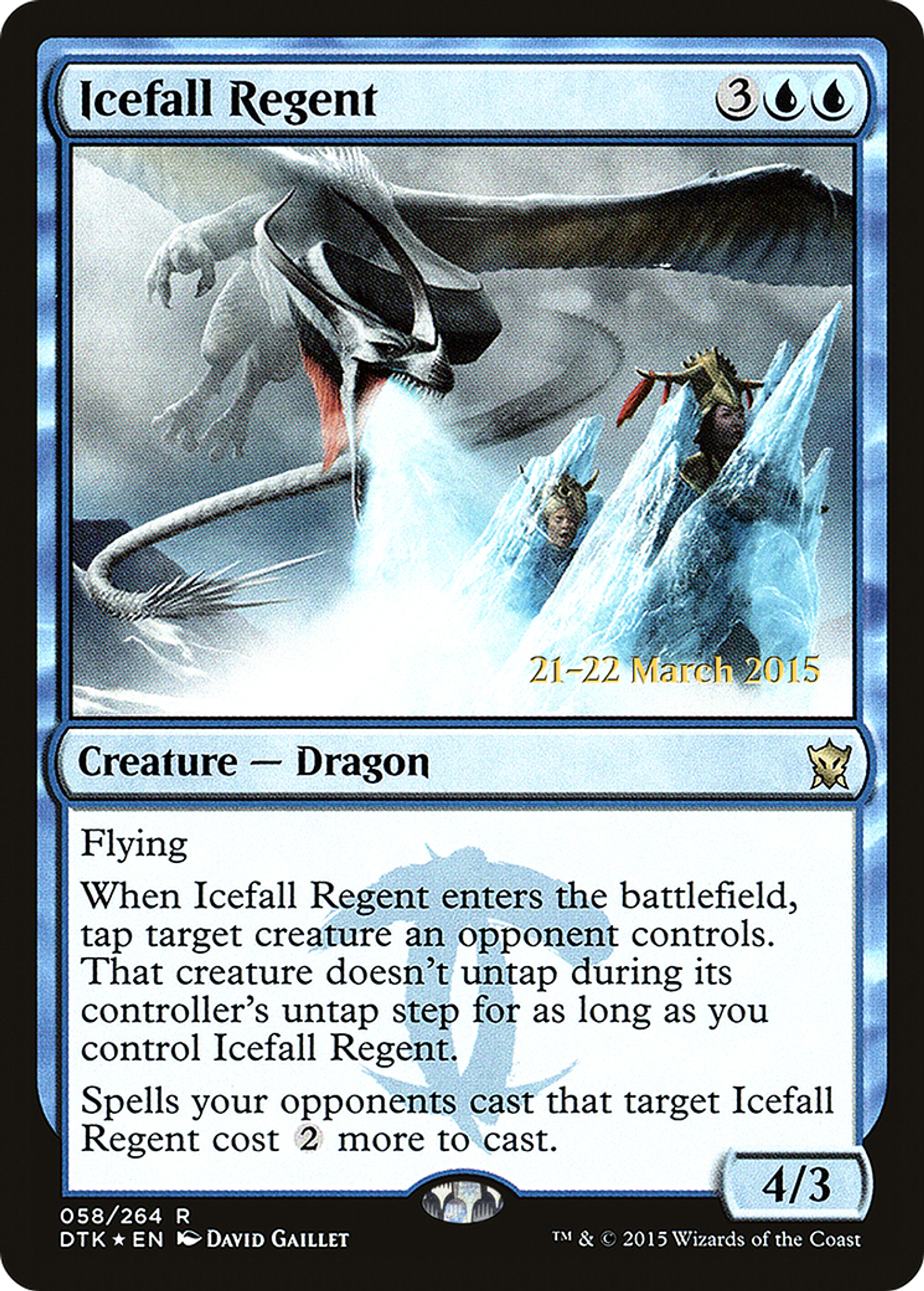 Icefall Regent — Dragons of Tarkir Promos — Magic: The Gathering