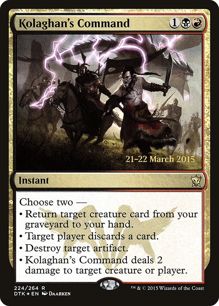 Kolaghan's Command — Dragons of Tarkir Promos — Magic: The Gathering