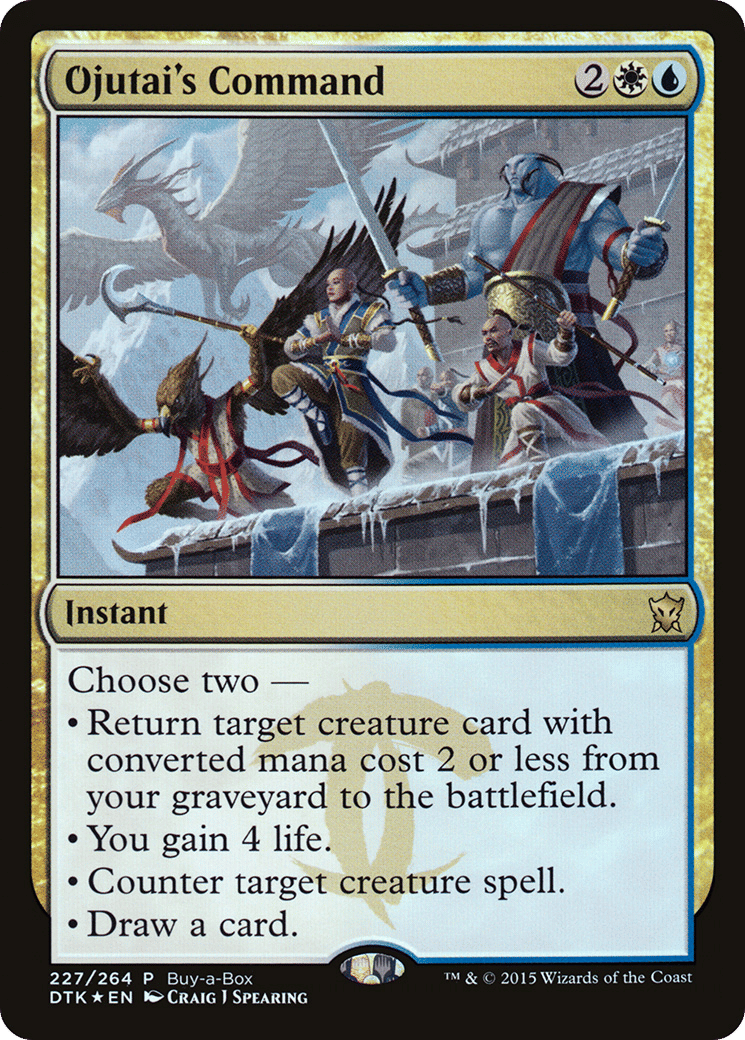 Ojutai's Command — Dragons of Tarkir Promos — Magic: The Gathering