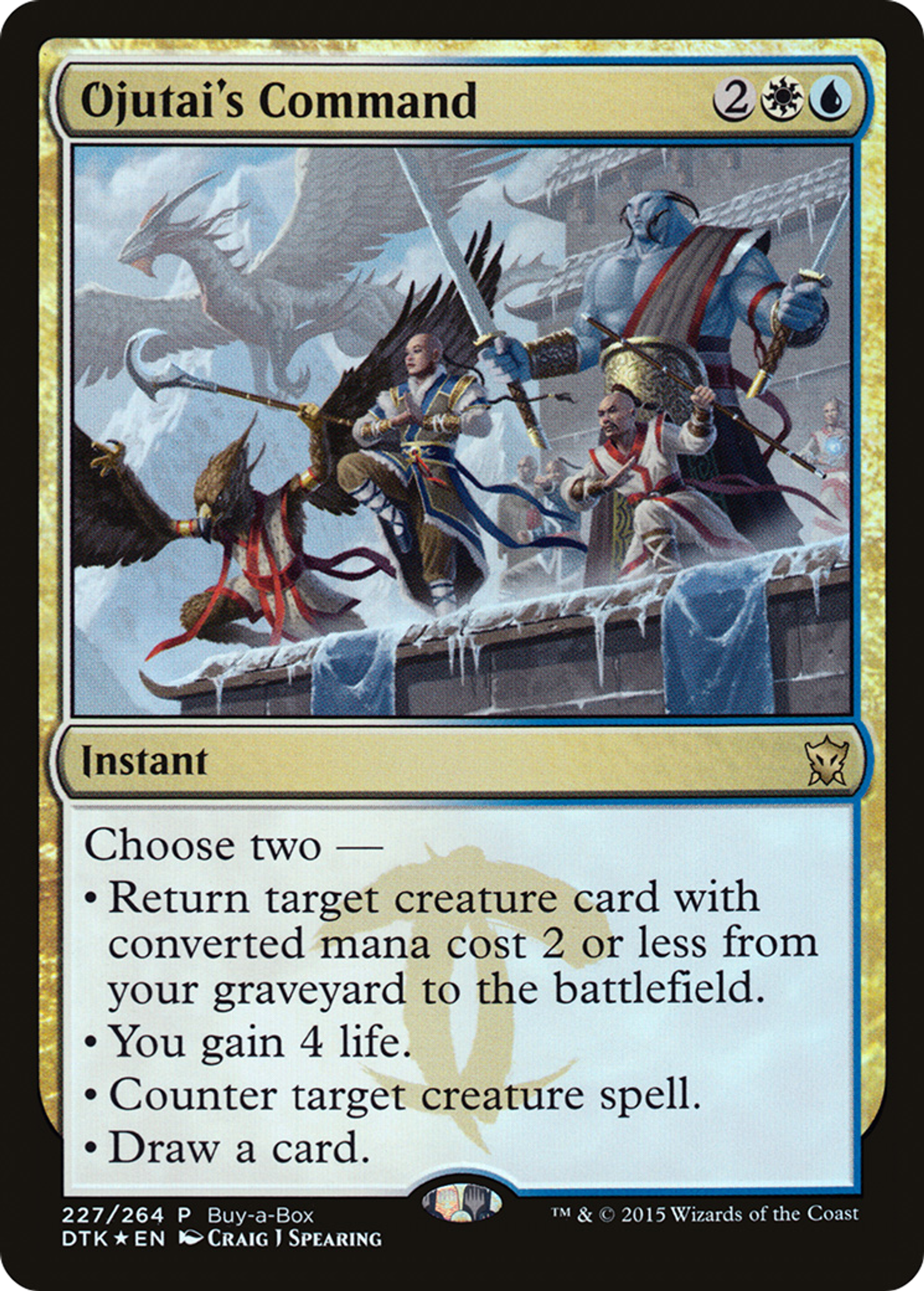 Ojutai's Command — Dragons of Tarkir Promos — Magic: The Gathering