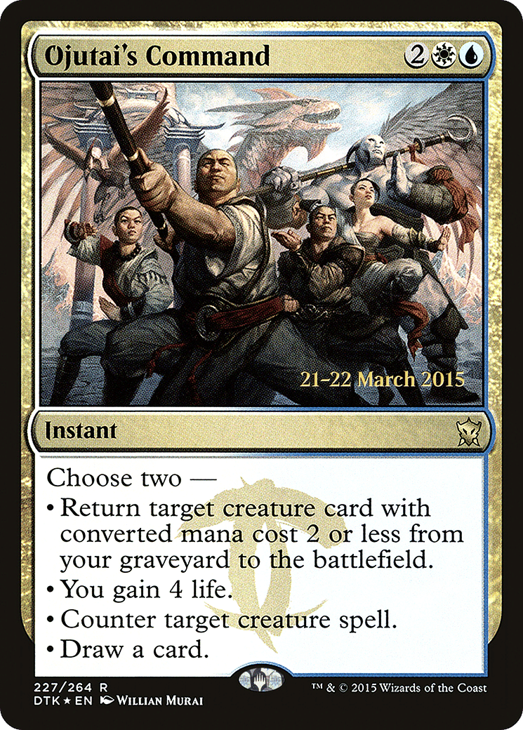 Ojutai's Command — Dragons of Tarkir Promos — Magic: The Gathering