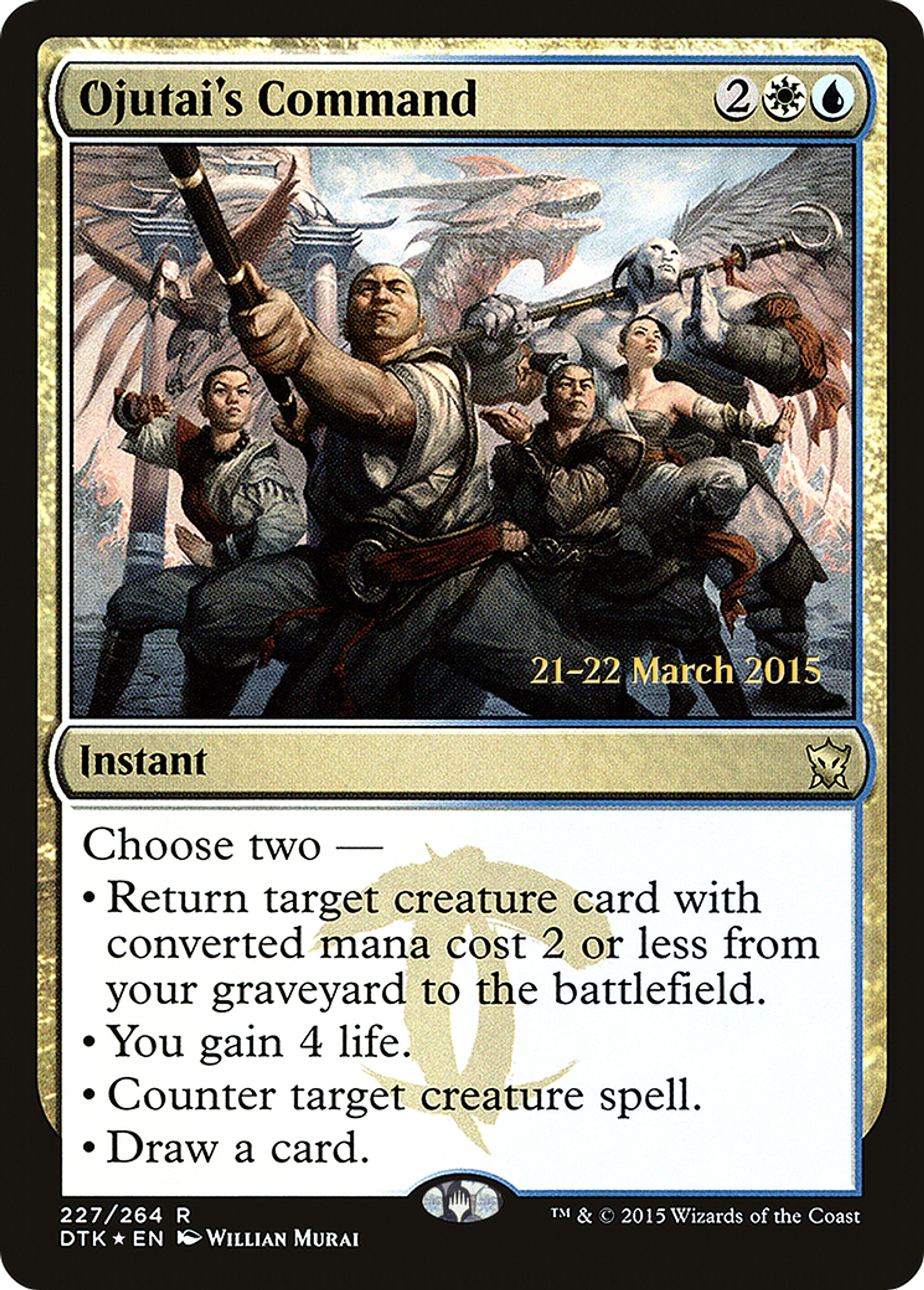 Ojutai's Command — Dragons of Tarkir Promos — Magic: The Gathering